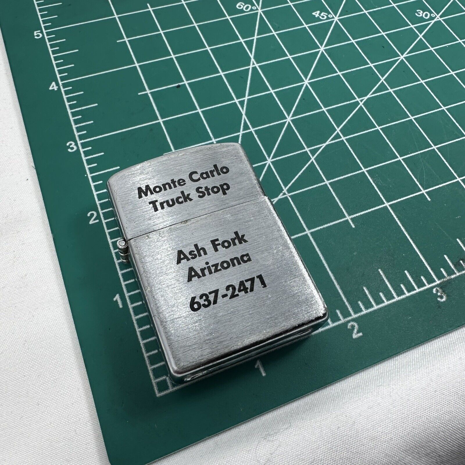 Unknown London Vg Lighter Windproof Monte Carlo Truck Stop Ash Fork Arizona Size ONE SIZE - 2 Thumbnail