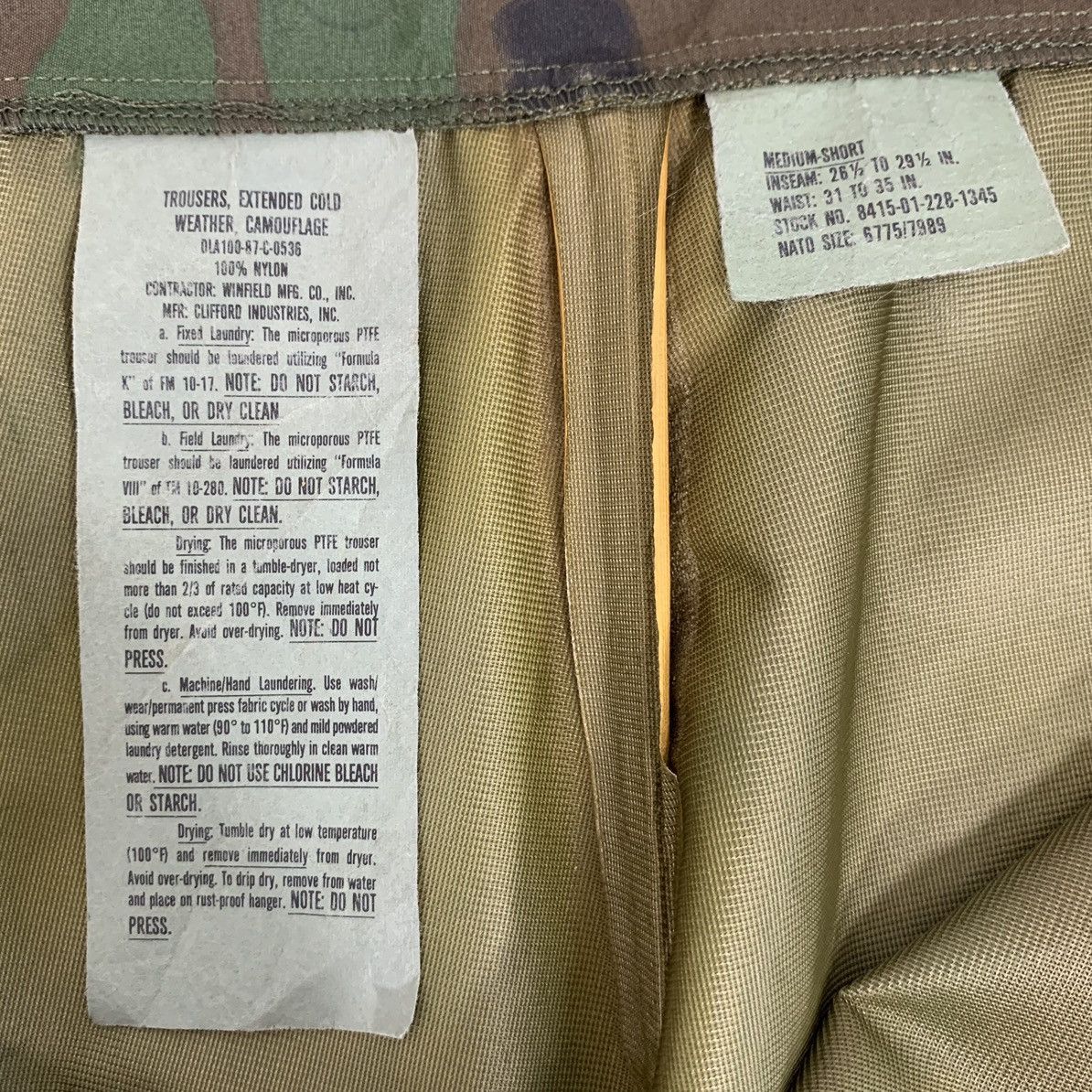 Other Trousers Extended Cold Weather Camouflage Pants Medium Size Size US 34 / EU 50 - 10 Thumbnail