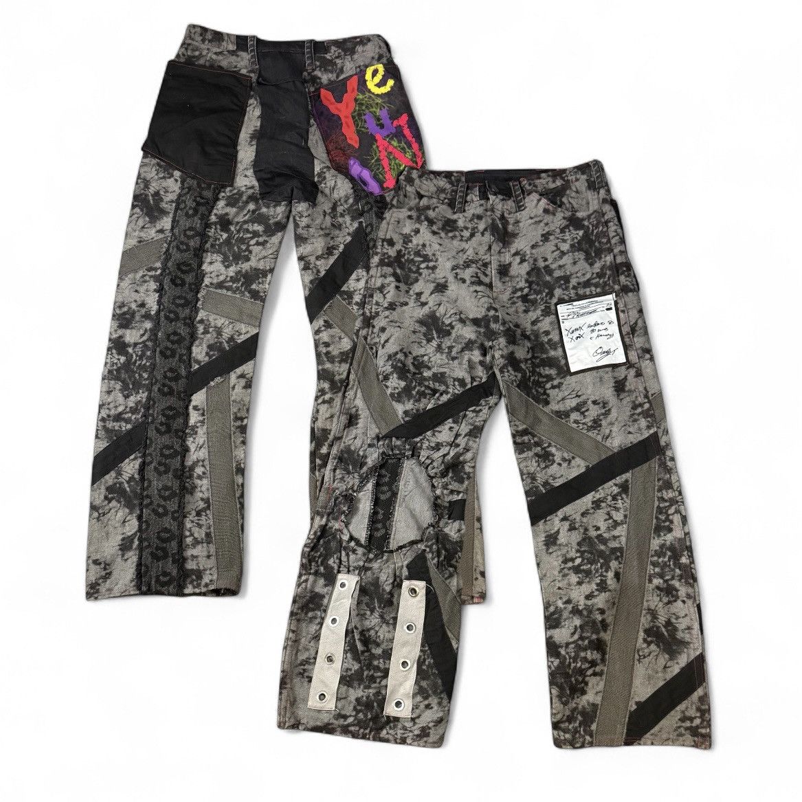 14th Addiction Japanese Seditionaries Grunge Punk Baggy Art Distressed Pant Size US 30 / EU 46 - 1 Thumbnail