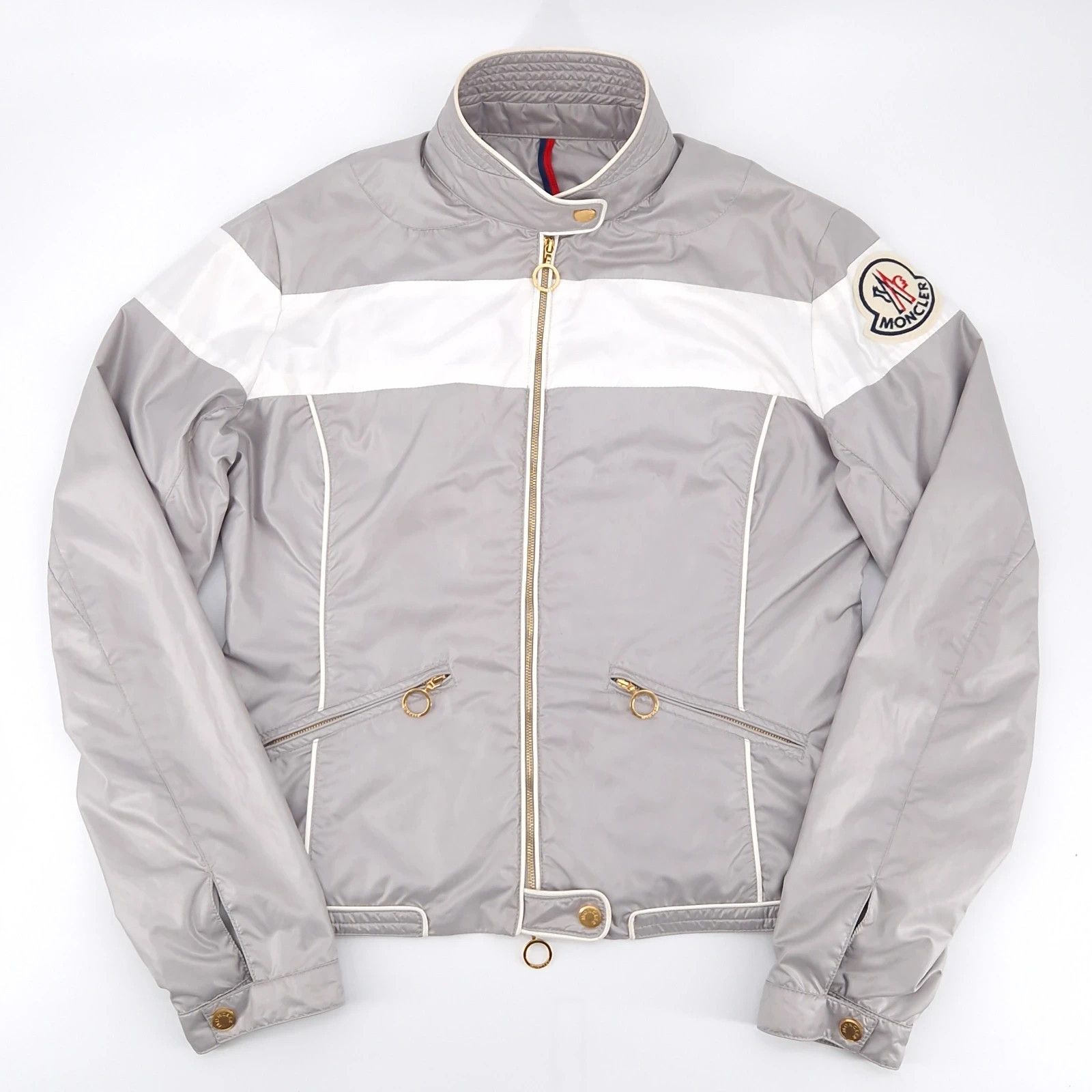 Moncler Moncler Silver Racing Jacket Size M / US 6-8 / IT 42-44 - 1 Thumbnail