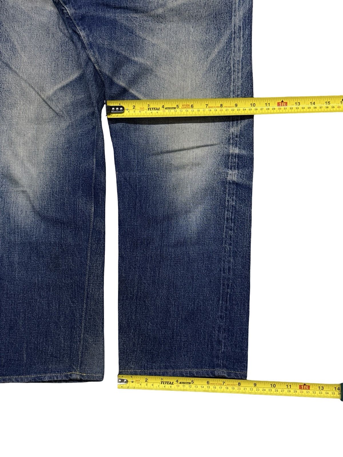 Denime Vintage 90s Denime Selvedge Denim Jeans Made in Japan | W33 Size US 33 - 20 Thumbnail