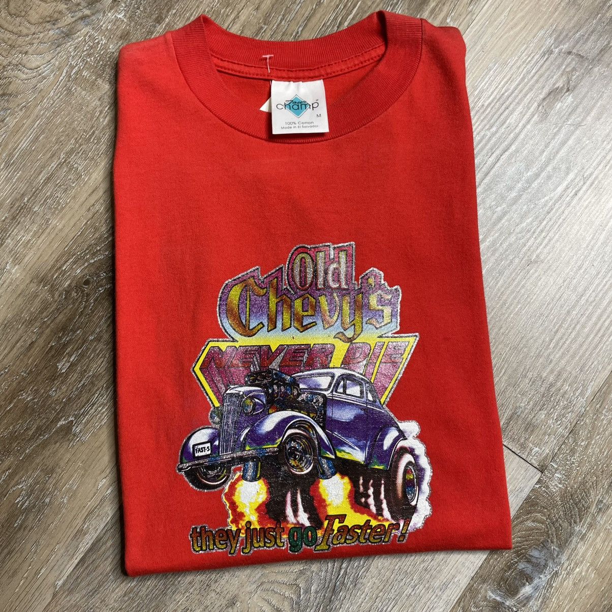 Chevrolet × Vintage 1980s Chevys Don’t Die Vintage Car Tee Shirt Mens Medium 80s Size US M / EU 48-50 / 2 - 1 Thumbnail