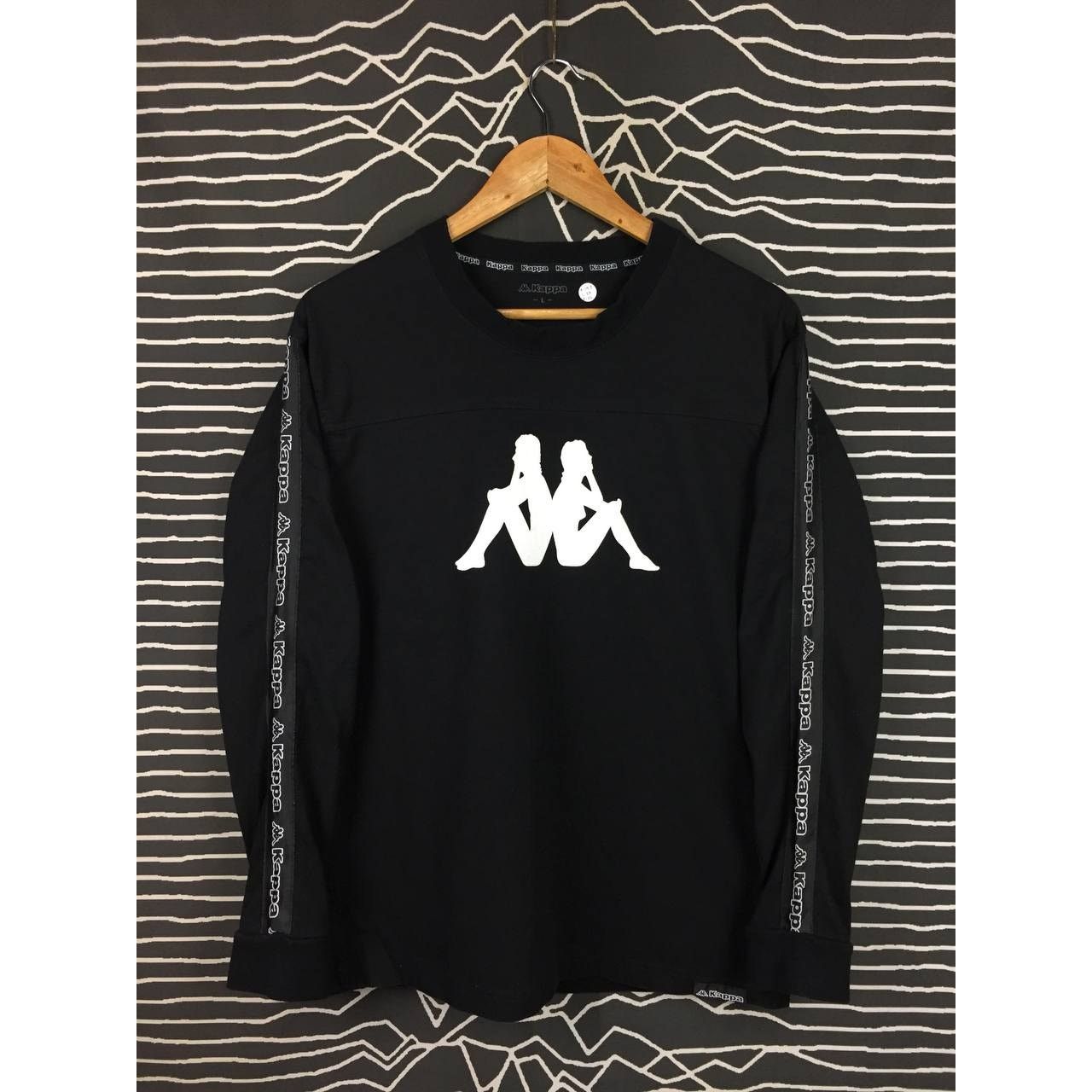 Kappa × Vintage Kappa Big Logo Side Tape long Sleeve Tee Size US M / EU 48-50 / 2 - 1 Thumbnail