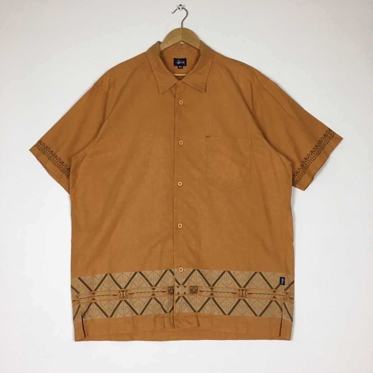 Stussy Vintage Stussy Over Size Button Ups Shirt Made in USA Size US XL / EU 56 / 4 - 1 Thumbnail