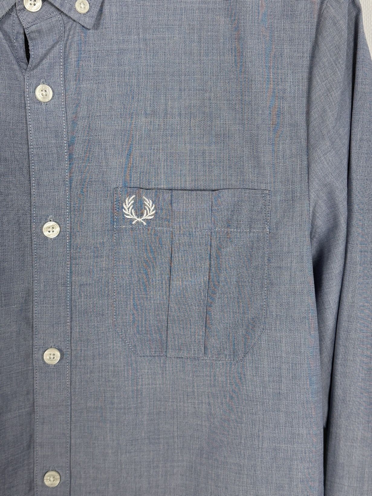 Fred Perry Men’s Fred Perry Long Sleeve Shirt Button Up Cotton Size S Size US S / EU 44-46 / 1 - 6 Thumbnail