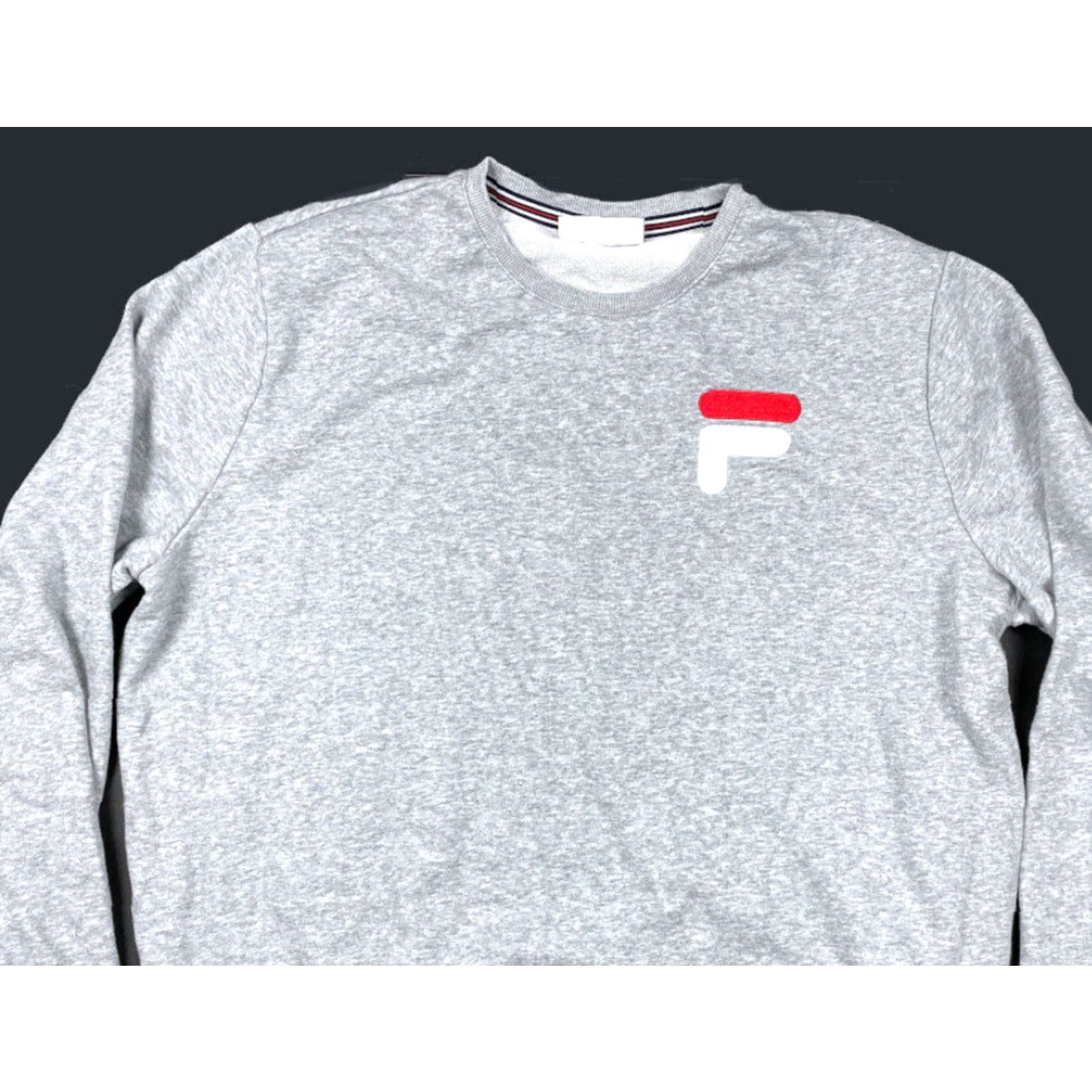 Fila FILA Sweatshirt Main Selling Point: Embroidered Logo Pullover Gray 90s Mens XL Crew Neck Cotton Blend Streetwear Shirt Size US XL / EU 56 / 4 - 3 Thumbnail