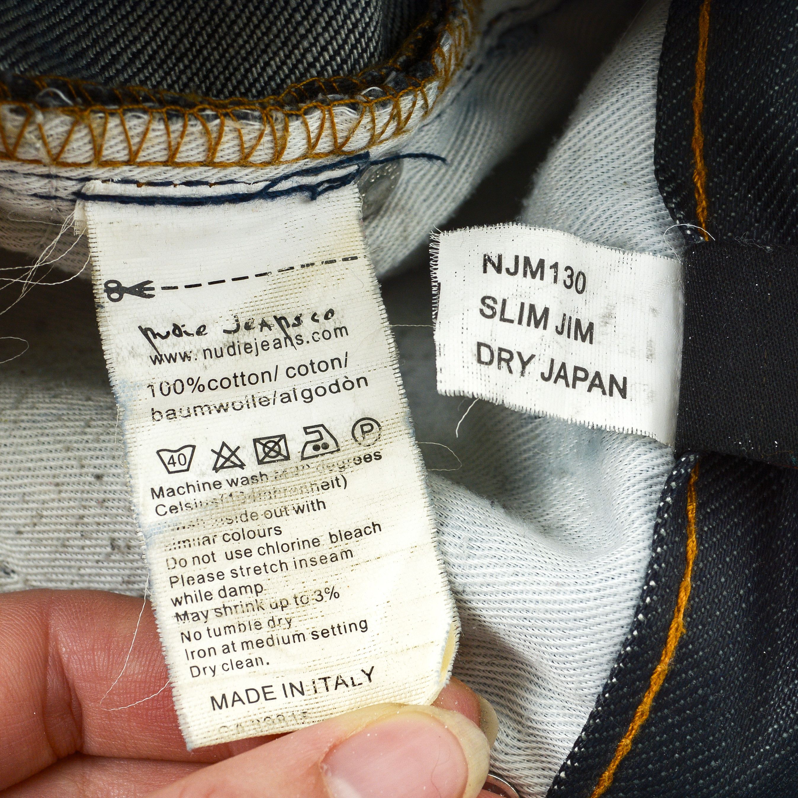 Nudie Jeans Slim Jim Dry Japan W29 L33 RAW Unwashed Denim Pants Trousers Size US 29 - 8 Thumbnail