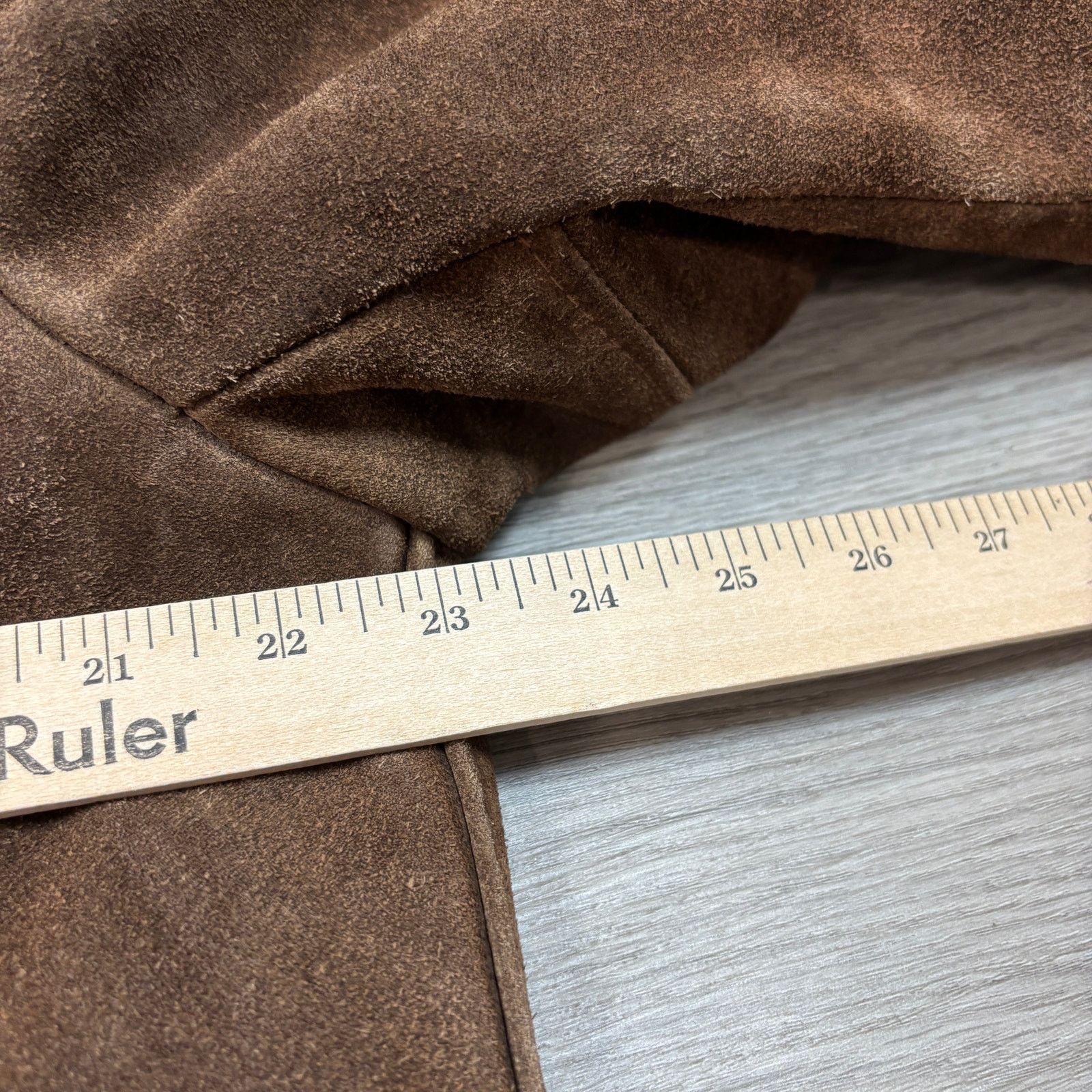 Schott × Vintage VTG Schott Bros NYC Rancher Western Shearling Suede Coat 40 Size US M / EU 48-50 / 2 - 5 Thumbnail