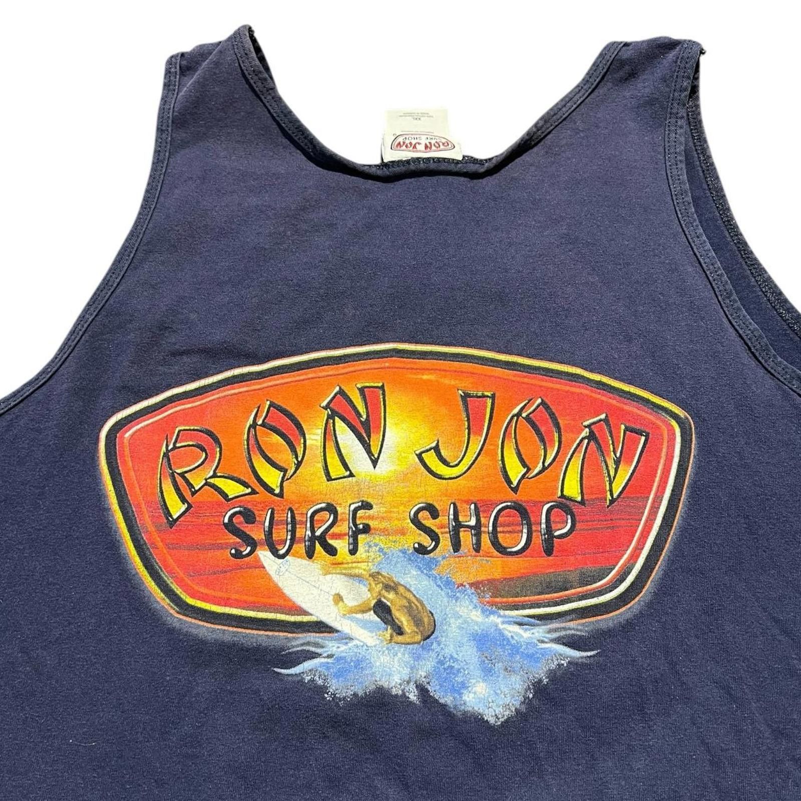 Ron Jon Surf Shop Vintage 90s Ron Jon Surf Shop Navy Tank Top Size US XXL / EU 58 / 5 - 4 Thumbnail