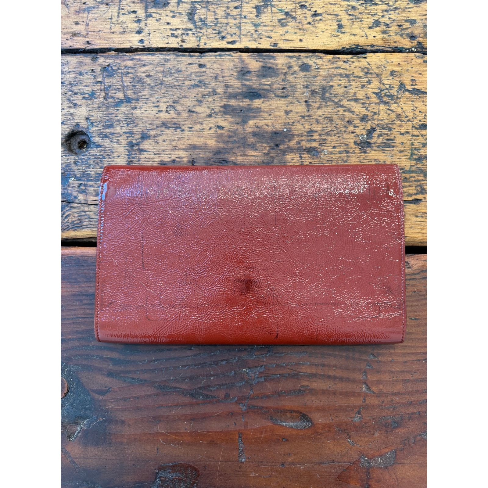 Yves Saint Laurent YSL Belle de Jour Patent Leather Clutch Bag Size ONE SIZE - 2 Thumbnail