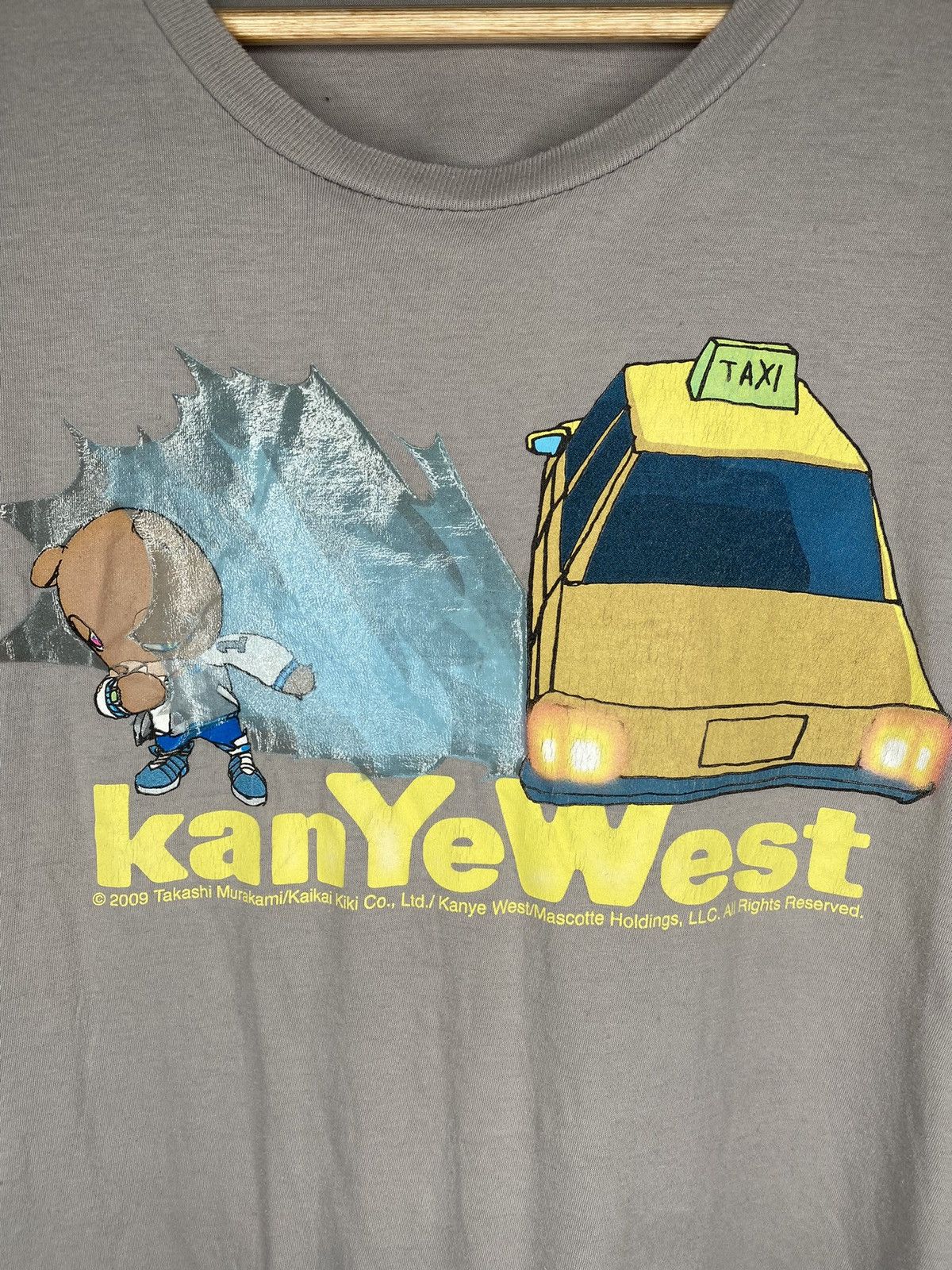 Kanye West × Rap Tees 2009 Kanye West Graduation Takashi Murakami Bear Taxi Tee Size US XL / EU 56 / 4 - 2 Thumbnail