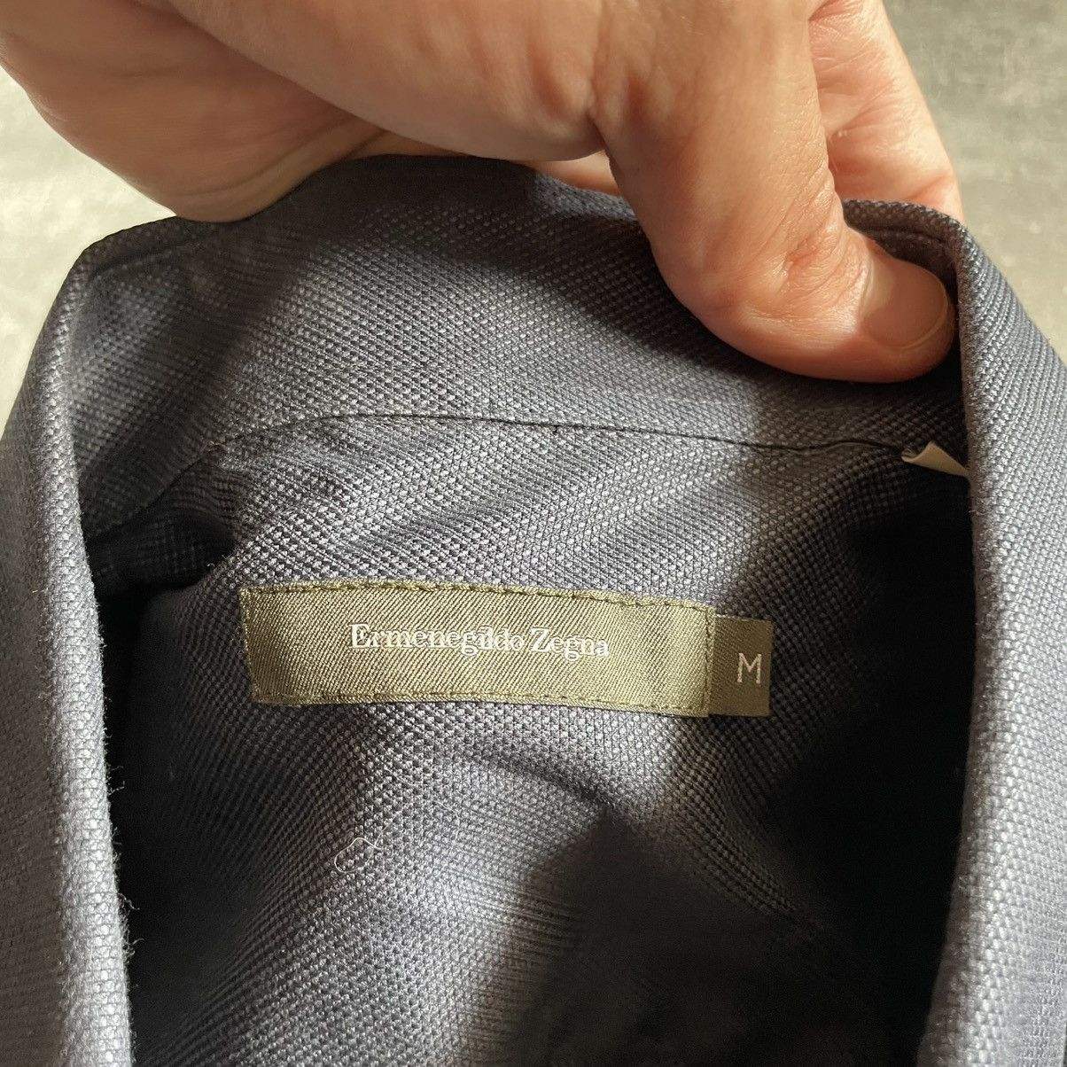 Ermenegildo Zegna Ermenegildo Zegna Shirt Blue Size M button up old money lux Size US M / EU 48-50 / 2 - 2 Thumbnail