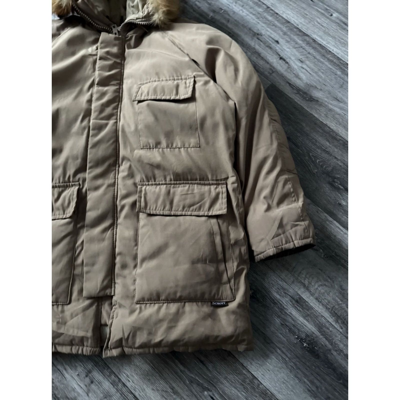 Schott VINTAGE Schott NYC Down Parka Jacket Alaska Military Army Men’s USA Y2K Size M Black Fur Trim Parka Jacket Mens Size US M / EU 48-50 / 2 - 3 Thumbnail