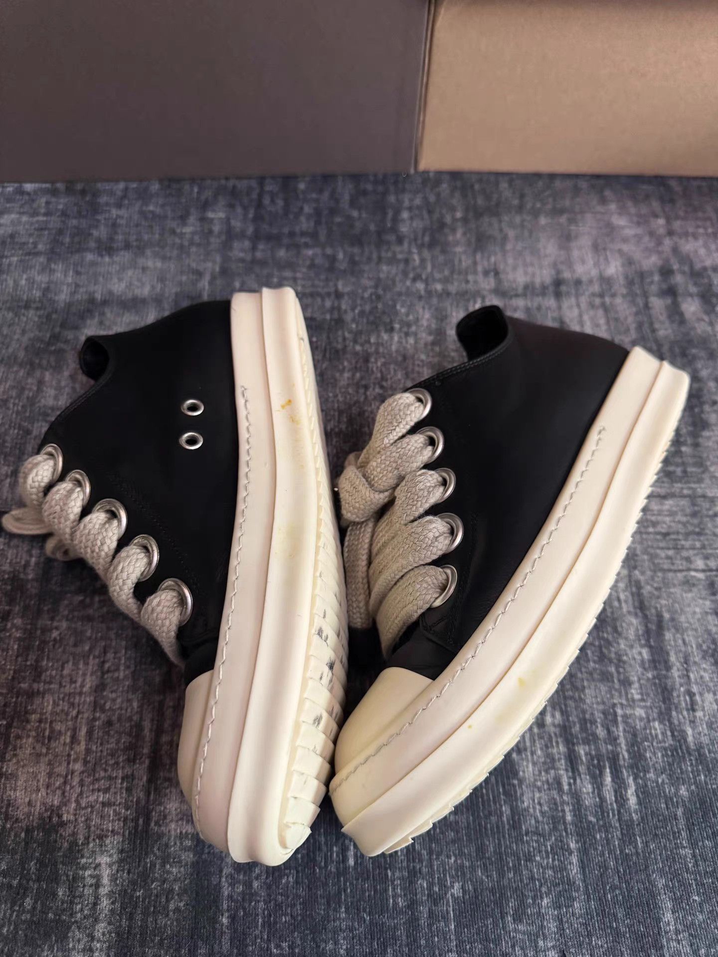 Rick Owens Rick Owens 24SS Thick Laces Low Top Size US 8 / IT 38 - 4 Thumbnail