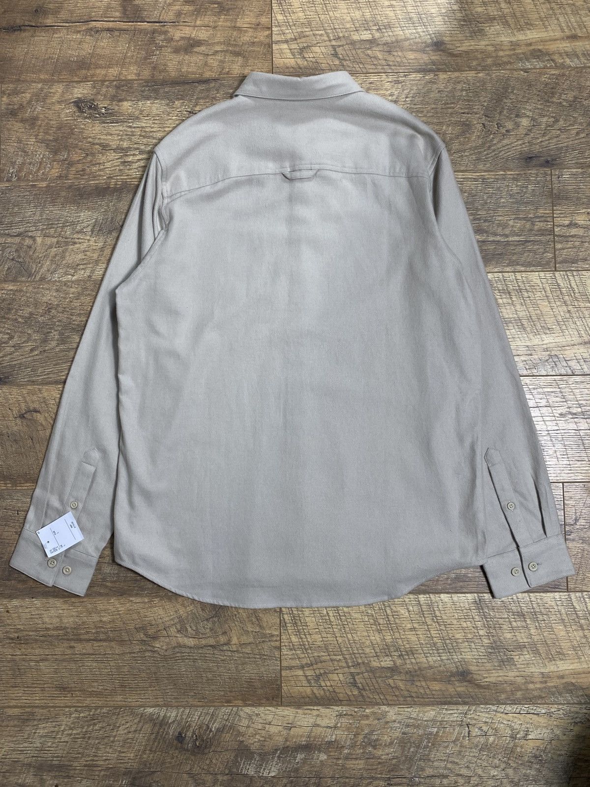 Folk Folk Bobby Button Down Flannel Shirt - Putty - Size L Size US L / EU 52-54 / 3 - 6 Thumbnail