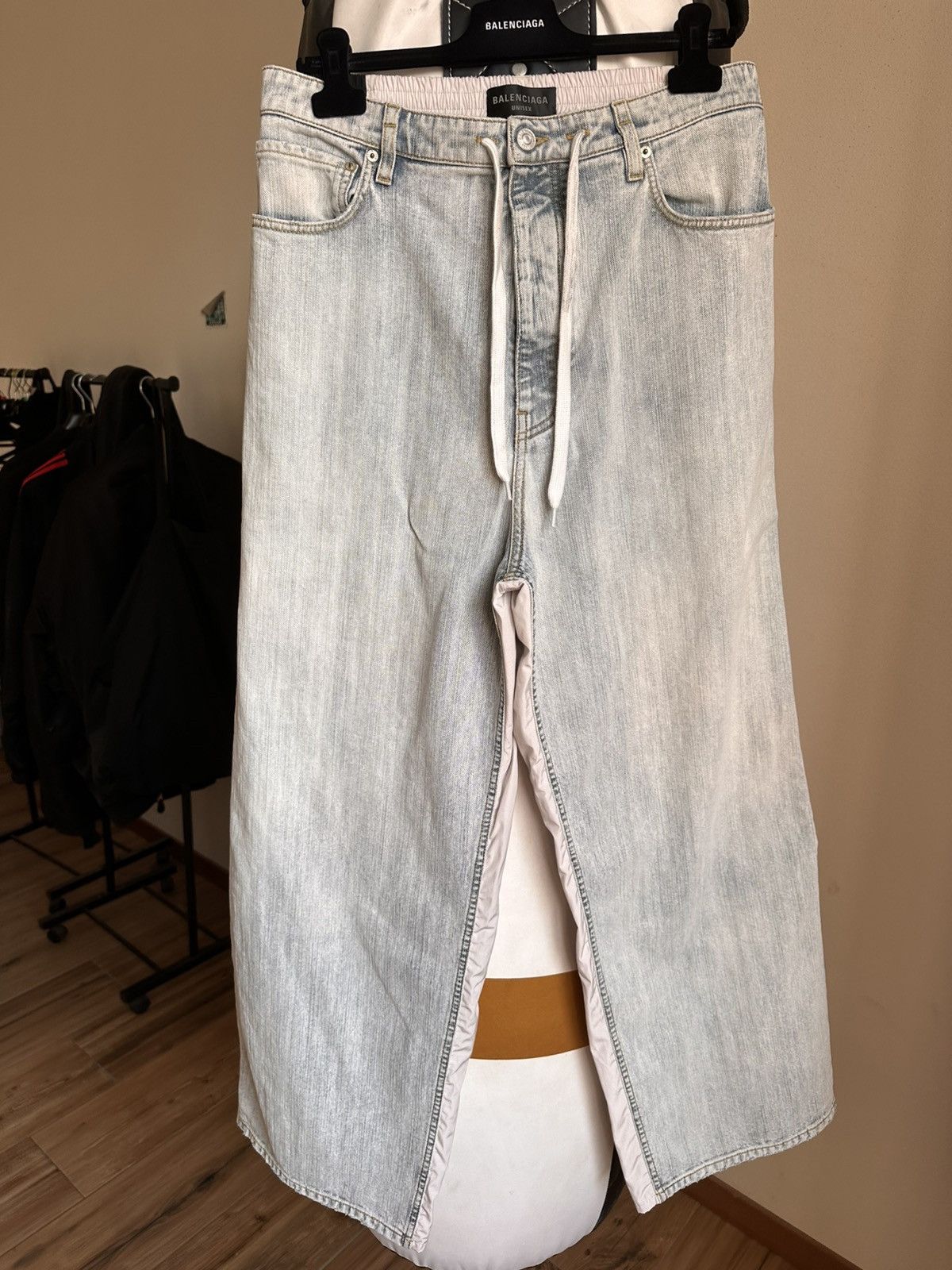 Balenciaga FW24 Denim Tracksuit hybrid pants Size US 31 - 1 Thumbnail