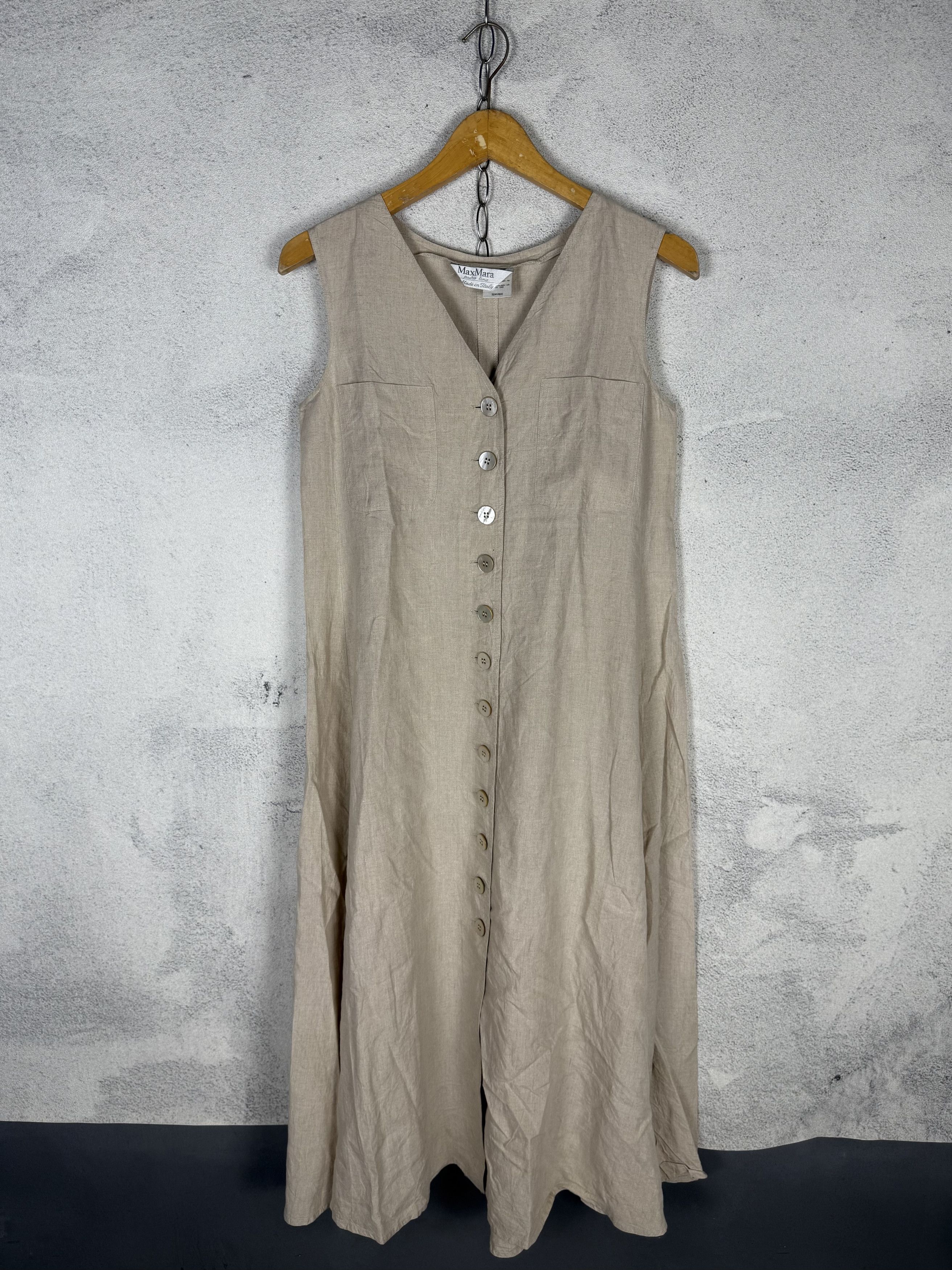 Max Mara Max Mara Linen Dress Size S / US 4 / IT 40 - 1 Thumbnail