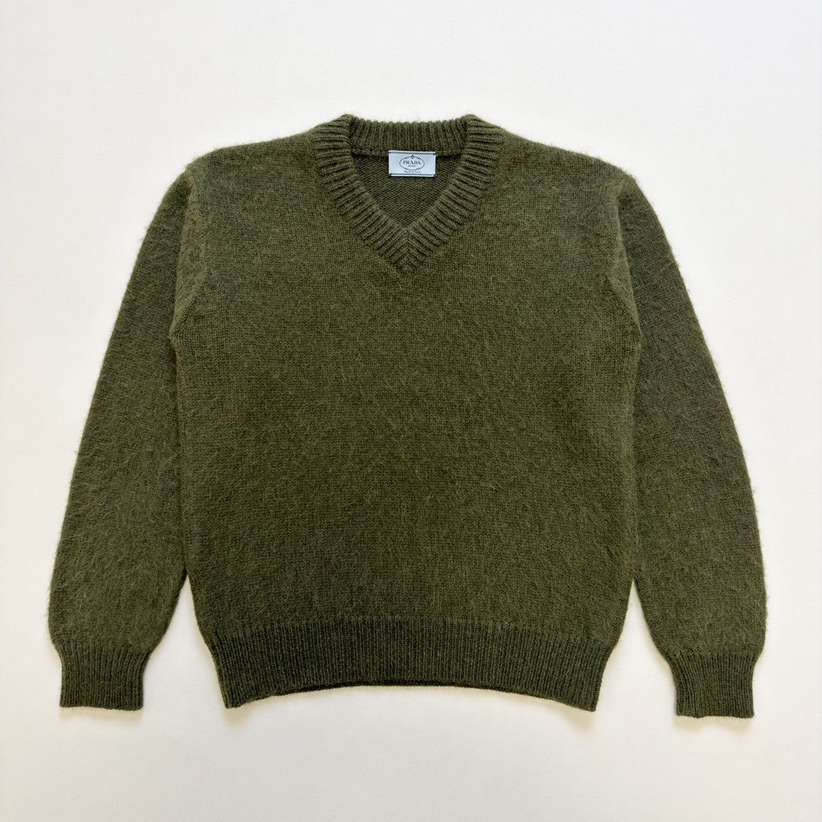 Prada A/W 10 ‘Moss Green’ Alpaca Wool Sweater Size US M / EU 48-50 / 2 - 15 Thumbnail
