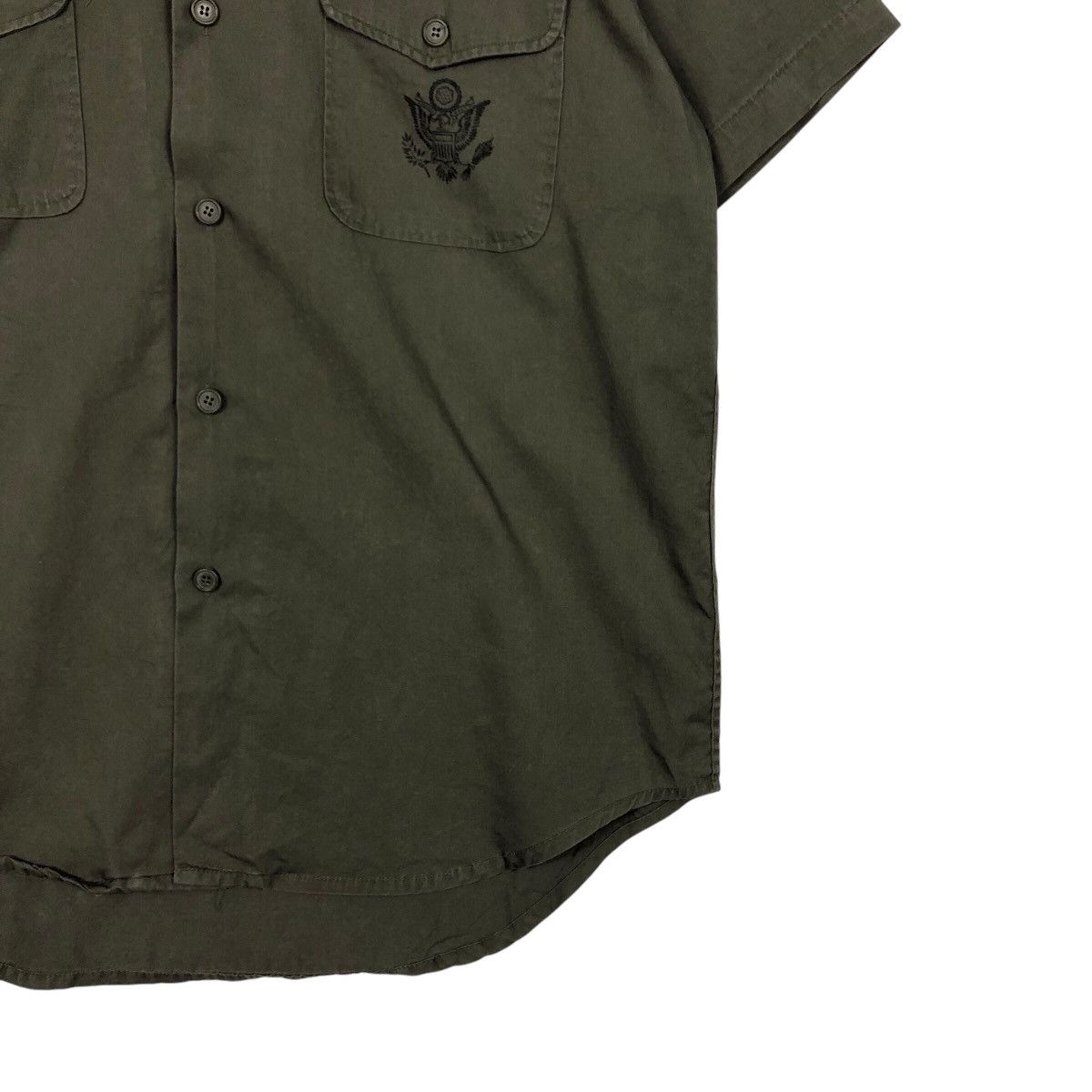 Vintage 📌Vintage U.S Army Shirt Jacket Big Logo Size US L / EU 52-54 / 3 - 6 Thumbnail