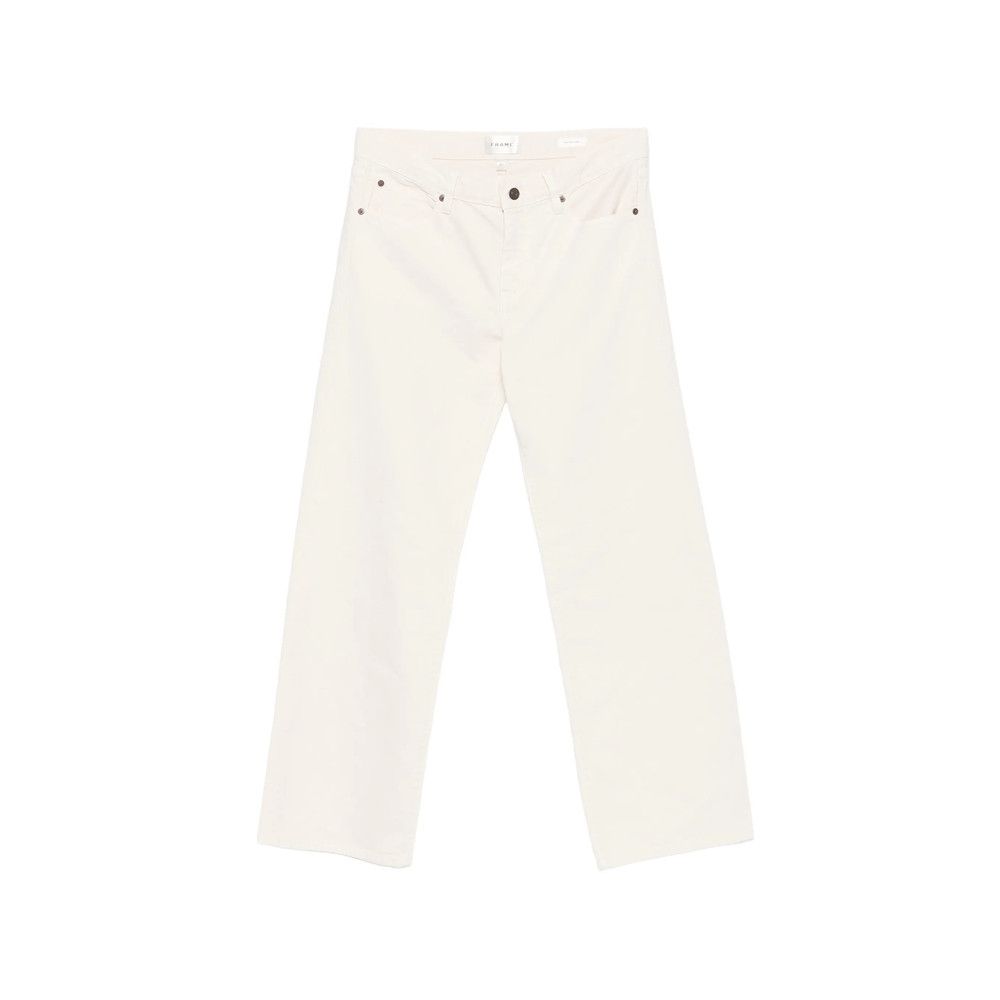 Frame Frame WHITE Denim - Wide-Leg Jeans Size 28" / US 6 / IT 42 - 1 Thumbnail