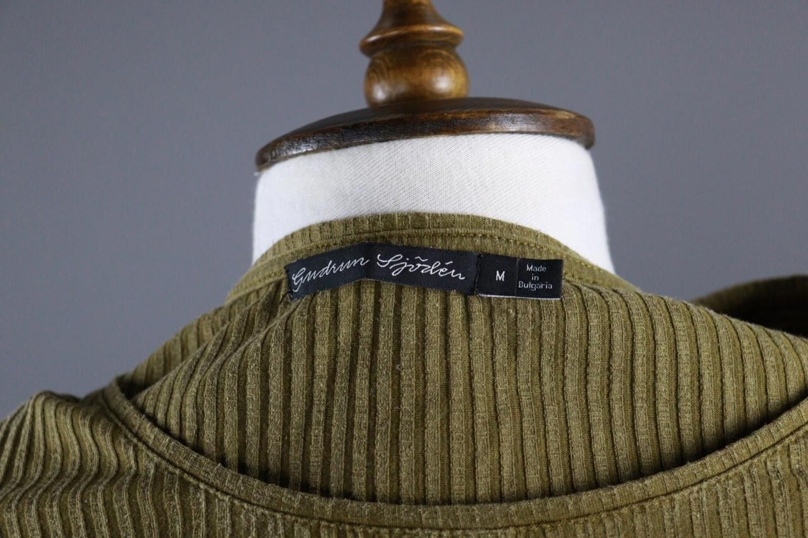 Designer Gudrun Sjödén Green Lyocell Round Neck Shift Dress Size M Size M / US 6-8 / IT 42-44 - 8 Thumbnail