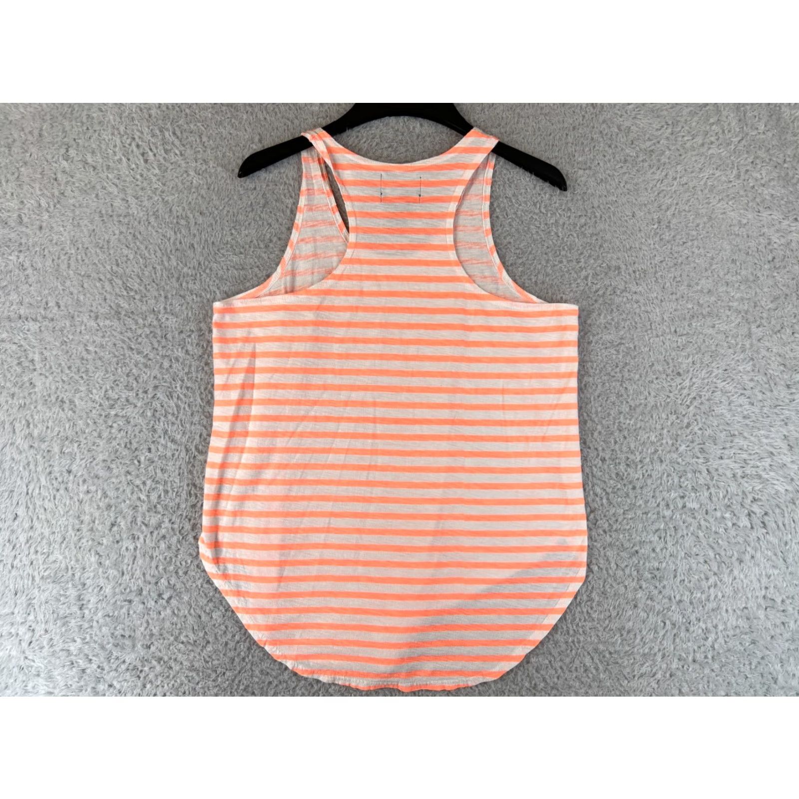 Vintage Stussy Shirt Women Medium Orange White Stripe Tank Top Beach Pool Resort Size M / US 6-8 / IT 42-44 - 2 Thumbnail