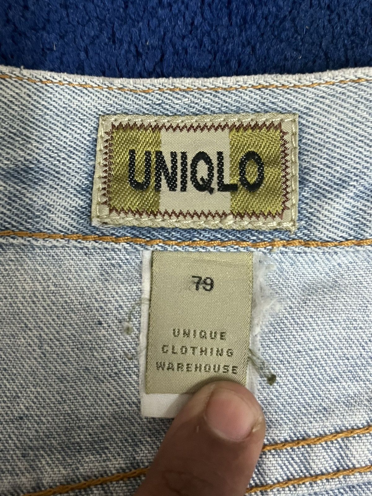 Uniqlo Vintage 90’s Uniqlo Paintbrush Art Style Jeans Size US 31 - 15 Thumbnail