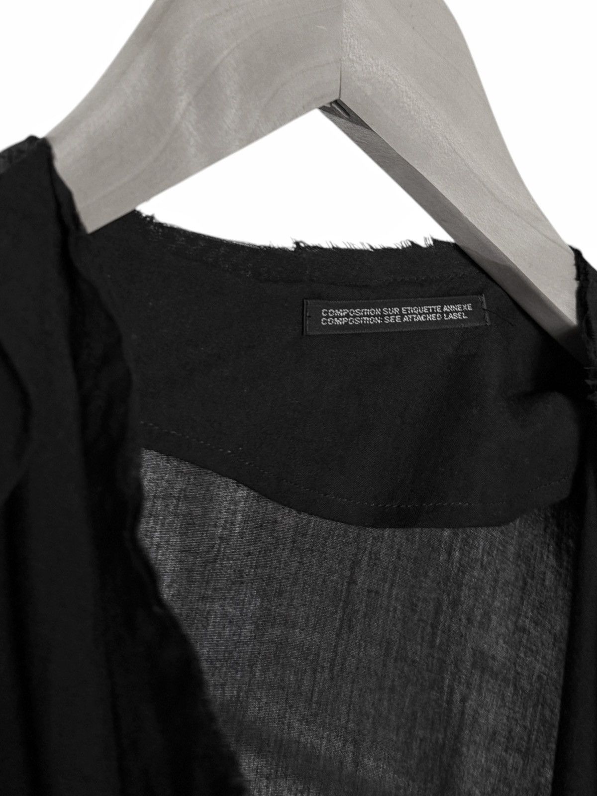 Yohji Yamamoto Asymmetric Duster Shoulder Pad Armor Dress Size S / US 4 / IT 40 - 10 Thumbnail