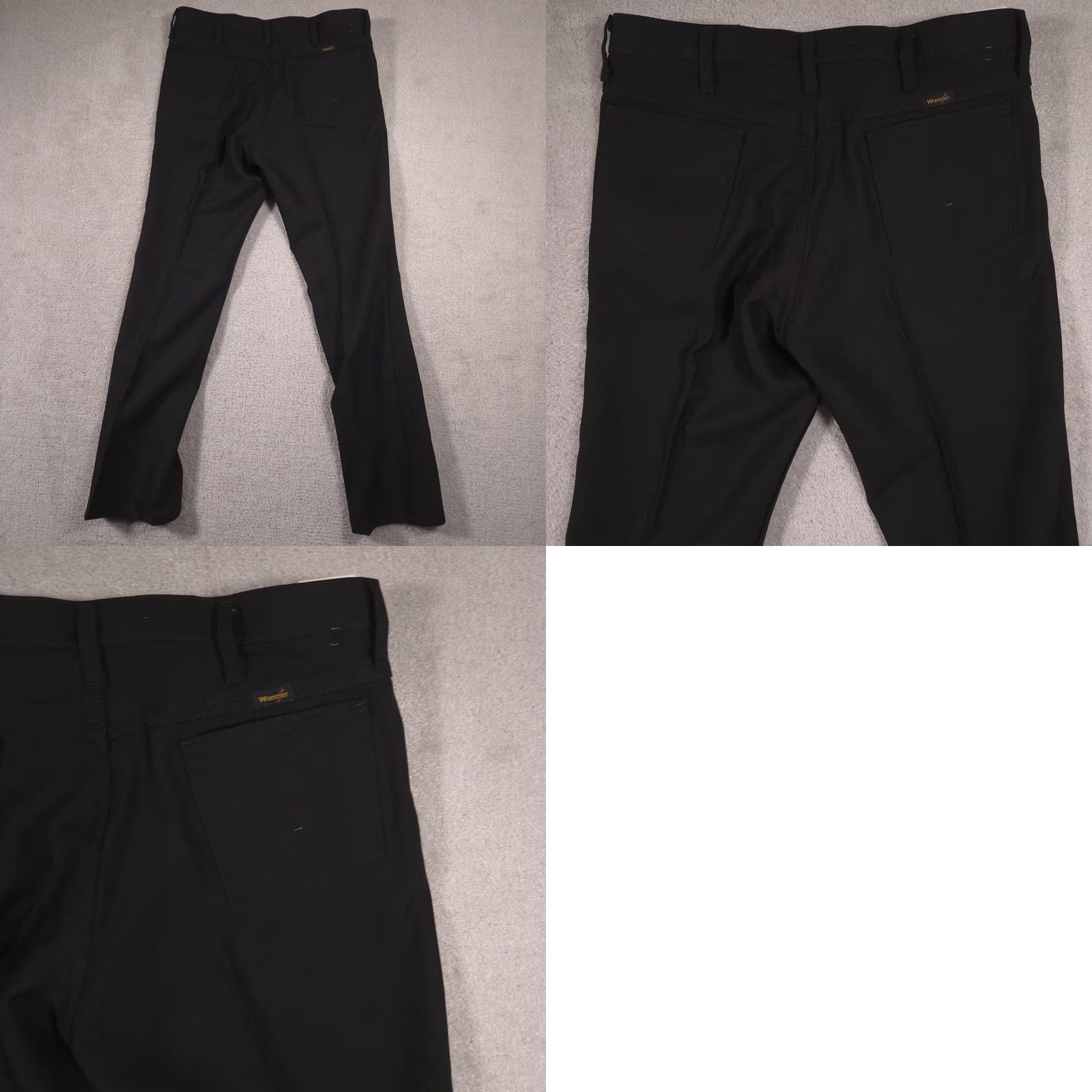 Wrangler Wrangler Jeans Mens 36x32 Black Denim Regular Fit Straight Leg Dark Wash Size US 36 / EU 52 - 9 Thumbnail