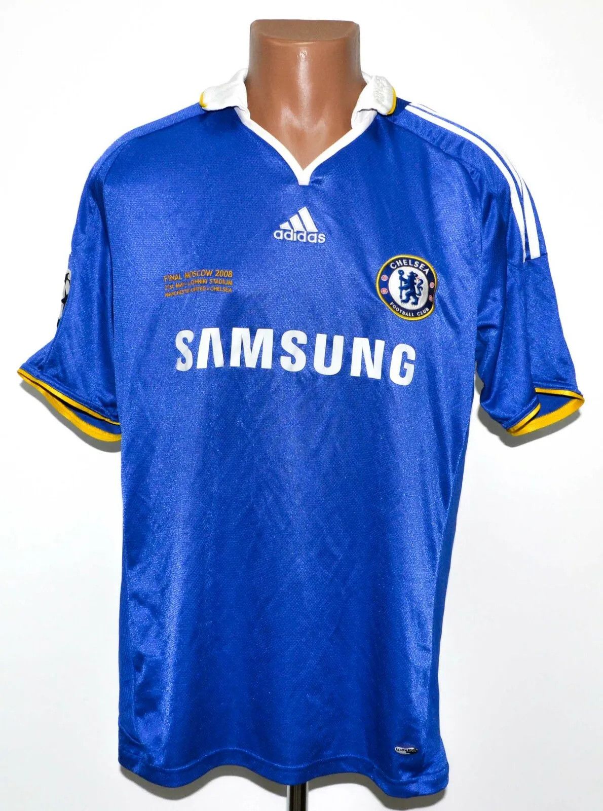 CHELSEA LONDON 2008 JERSEY ADIDAS L CHAMPIONS LEAGUE FINAL