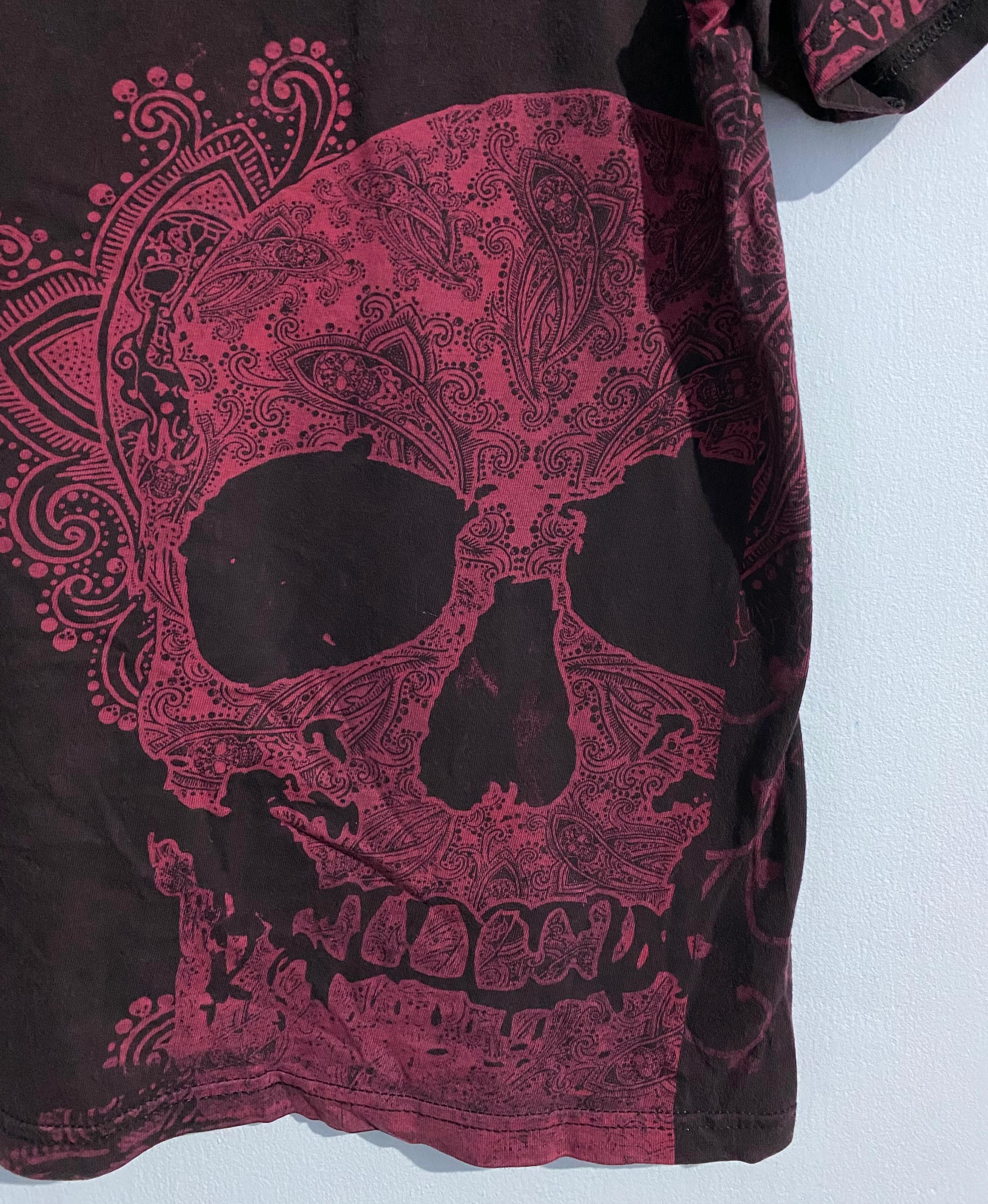 Japanese Brand la Vida lmita El arte California tshirt pink Skull paisleys Size US L / EU 52-54 / 3 - 4 Thumbnail