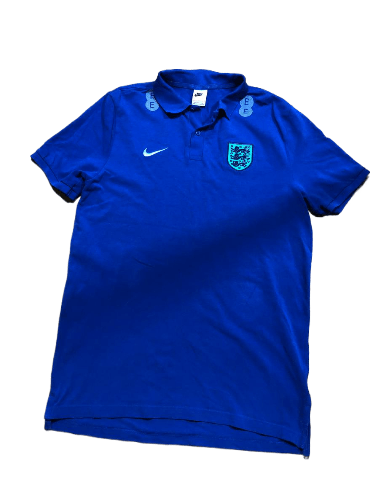 Nike Vintage Nike England Football Training Blue Polo Size L Size US L / EU 52-54 / 3 - 1 Thumbnail