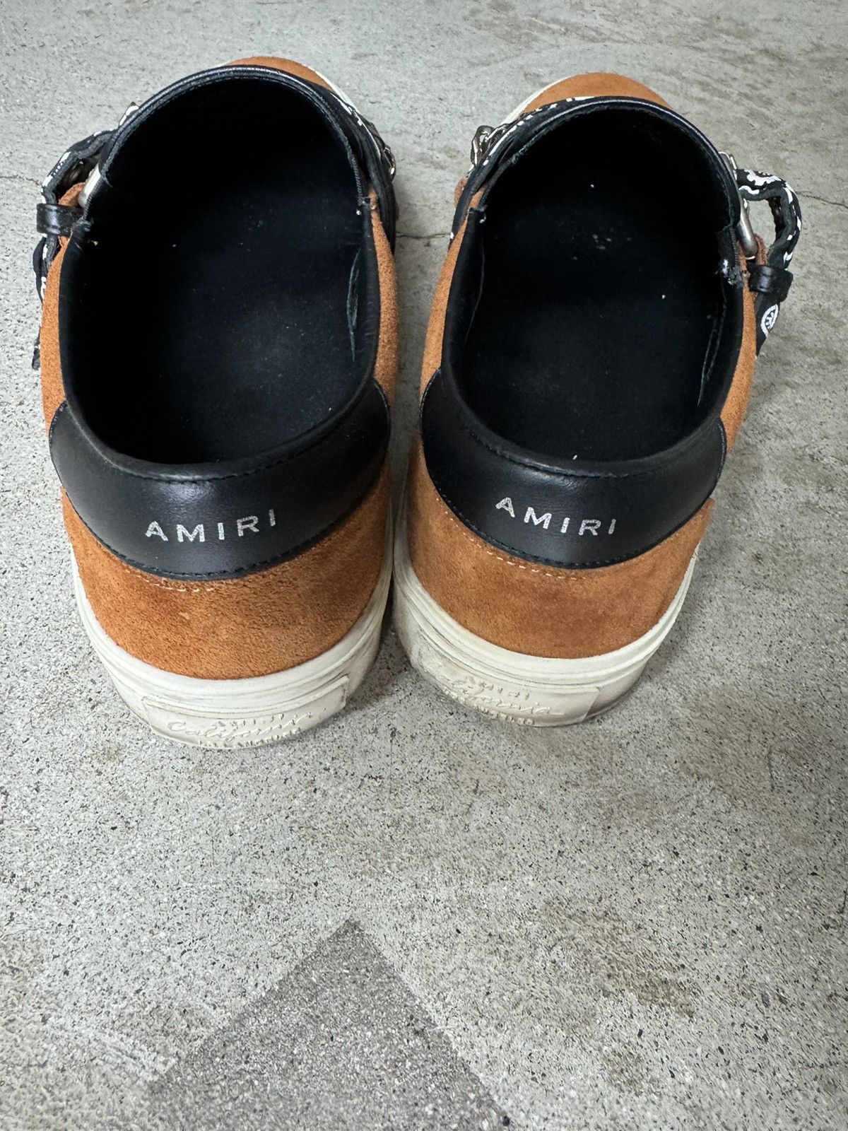 Amiri AMIRI SUEDE BANDANA CHAINS SLIP ON SHOES Size US 8 / EU 41 - 3 Thumbnail