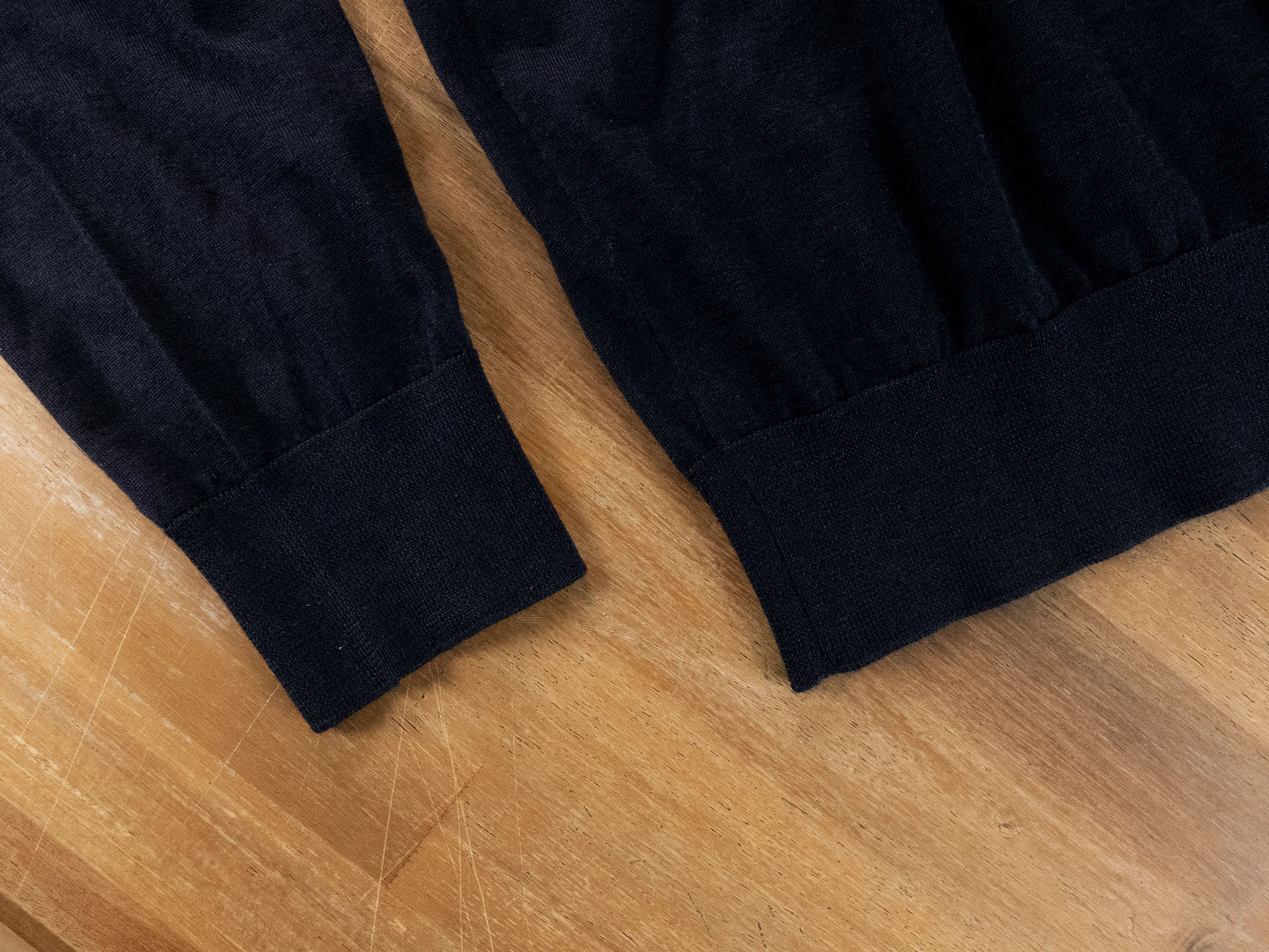 Ermenegildo Zegna ZEGNA navy blue Cashseta cashmere silk polo sweater Large Size US L / EU 52-54 / 3 - 7 Thumbnail