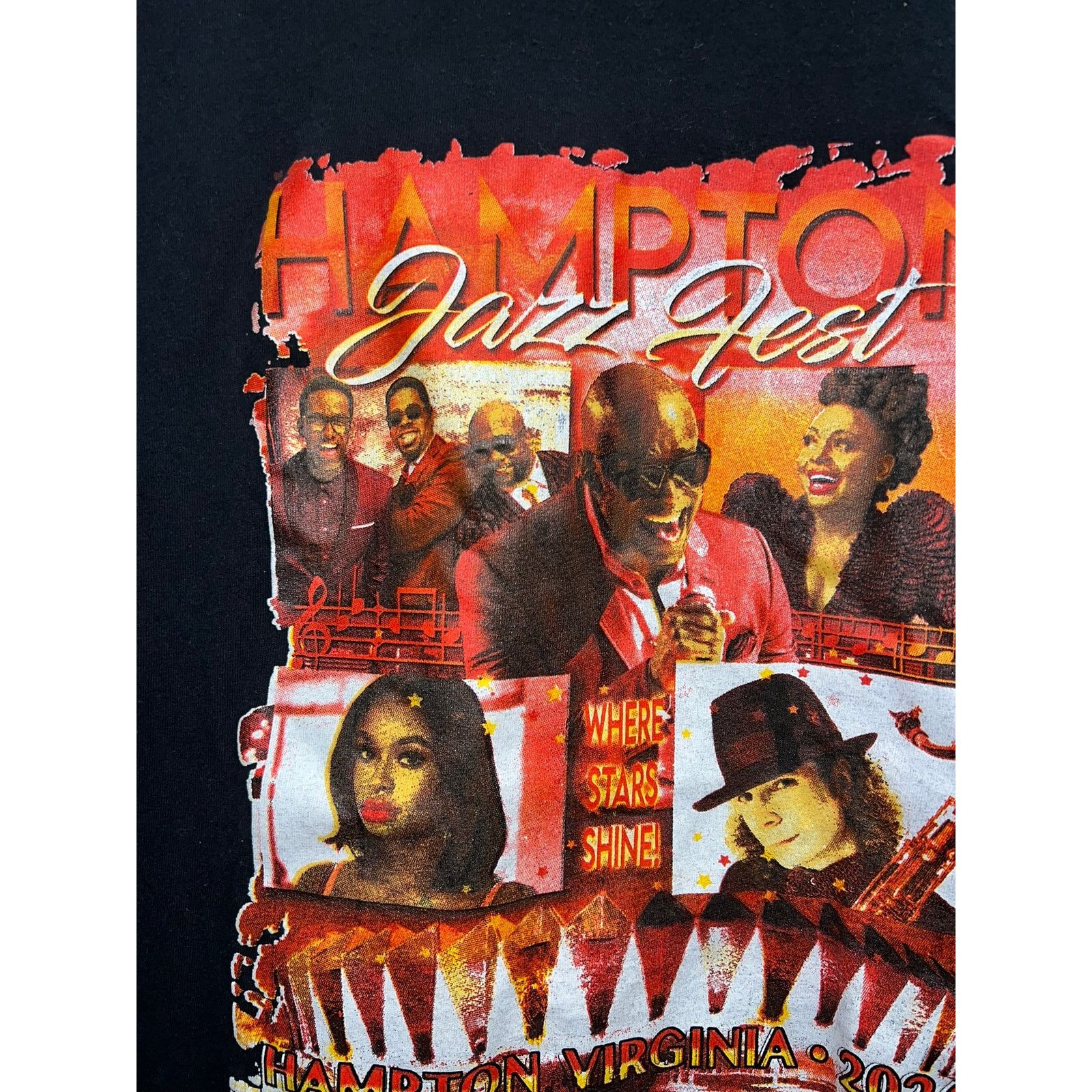 Gildan 2024 Hampton Jazz Fest Shirt Festival Tee Boys II Men 2XL Size US XXL / EU 58 / 5 - 3 Thumbnail