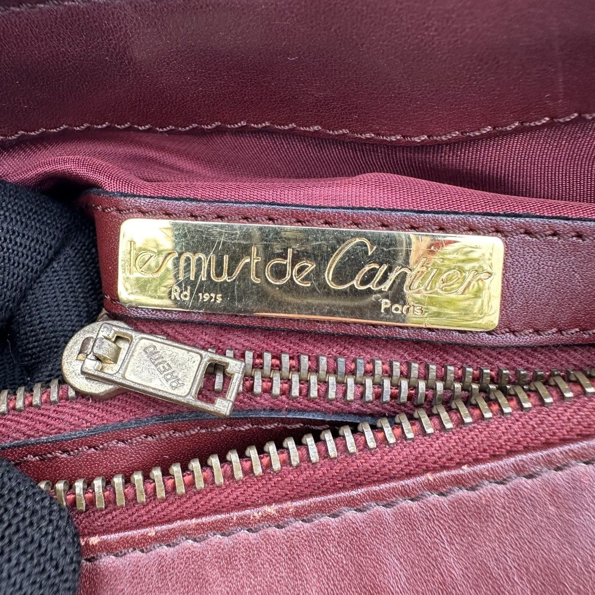 Cartier Cartier Les Must de Cartier Vintage Leather Handbag | AS IS Size ONE SIZE - 16 Thumbnail