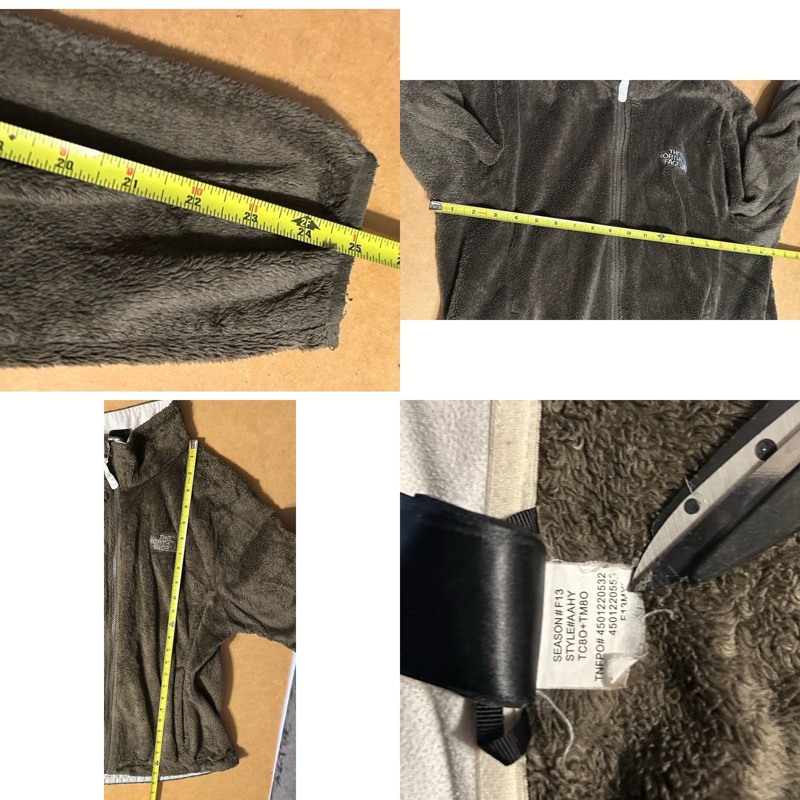 The North Face The North Face Full Zip Fleece Jacket Women Large Brown Tone Pockets Mock Neck Shirt - Mens Womens Girls Boys Size L / US 10 / IT 46 - 10 Thumbnail