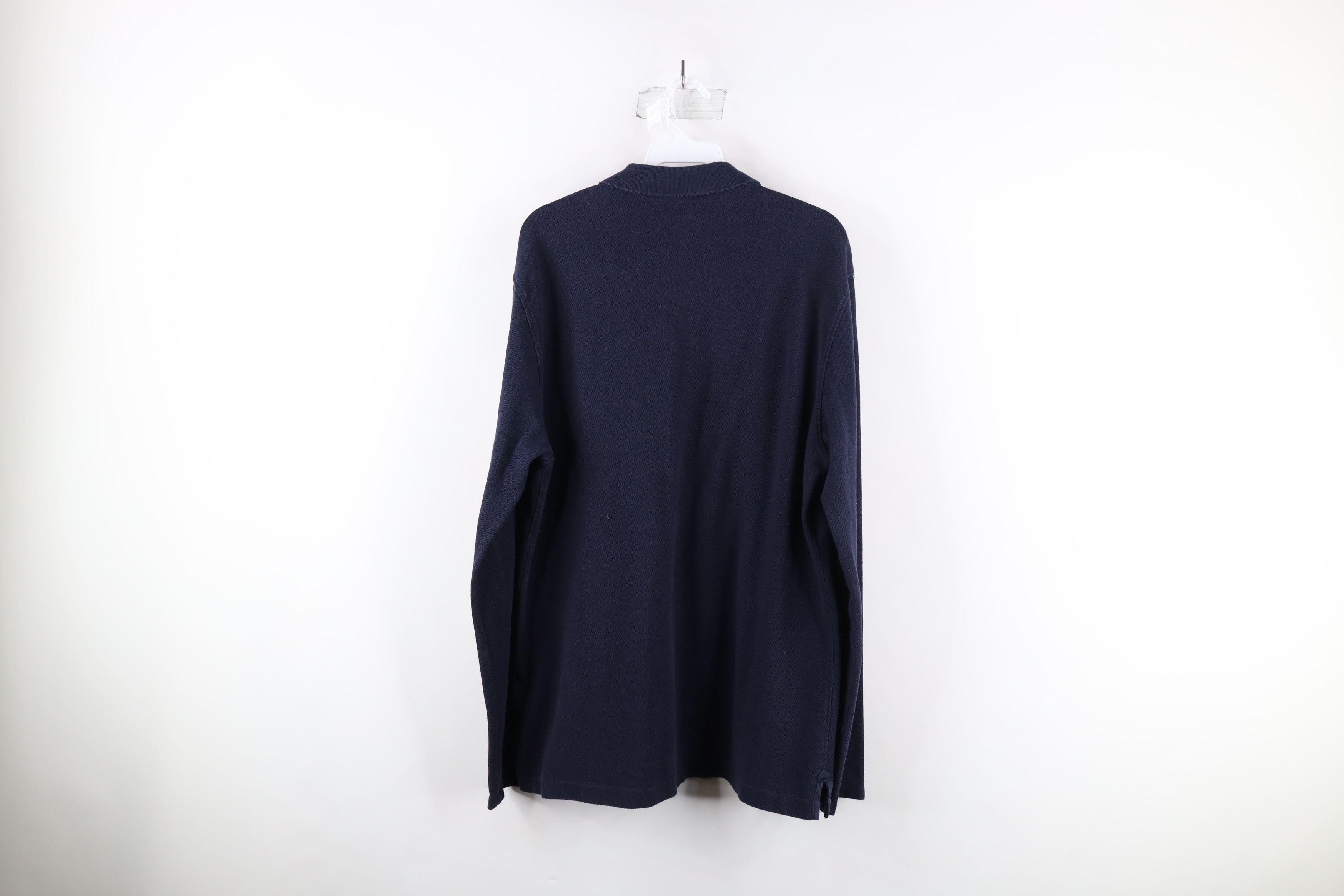 Burberry Burberry Brit Cotton Knit Collared Long Sleeve Polo Blue Size US L / EU 52-54 / 3 - 9 Thumbnail