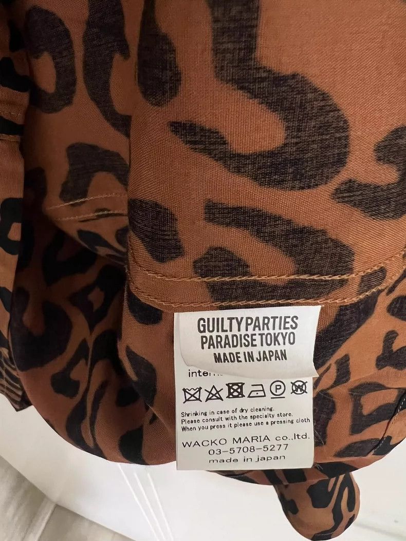 Wacko Maria WACKO MARIA Leopard Print Long Sleeve Shirt, Hawaiian Shir Size US L / EU 52-54 / 3 - 3 Thumbnail