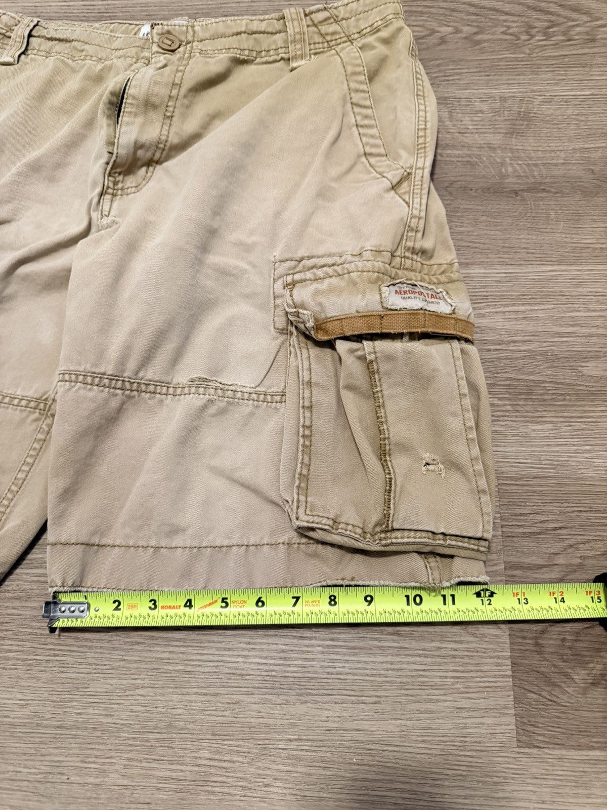 Aeropostale Y2K khaki Aeropostale cargo shorts Size US 36 / EU 52 - 10 Thumbnail