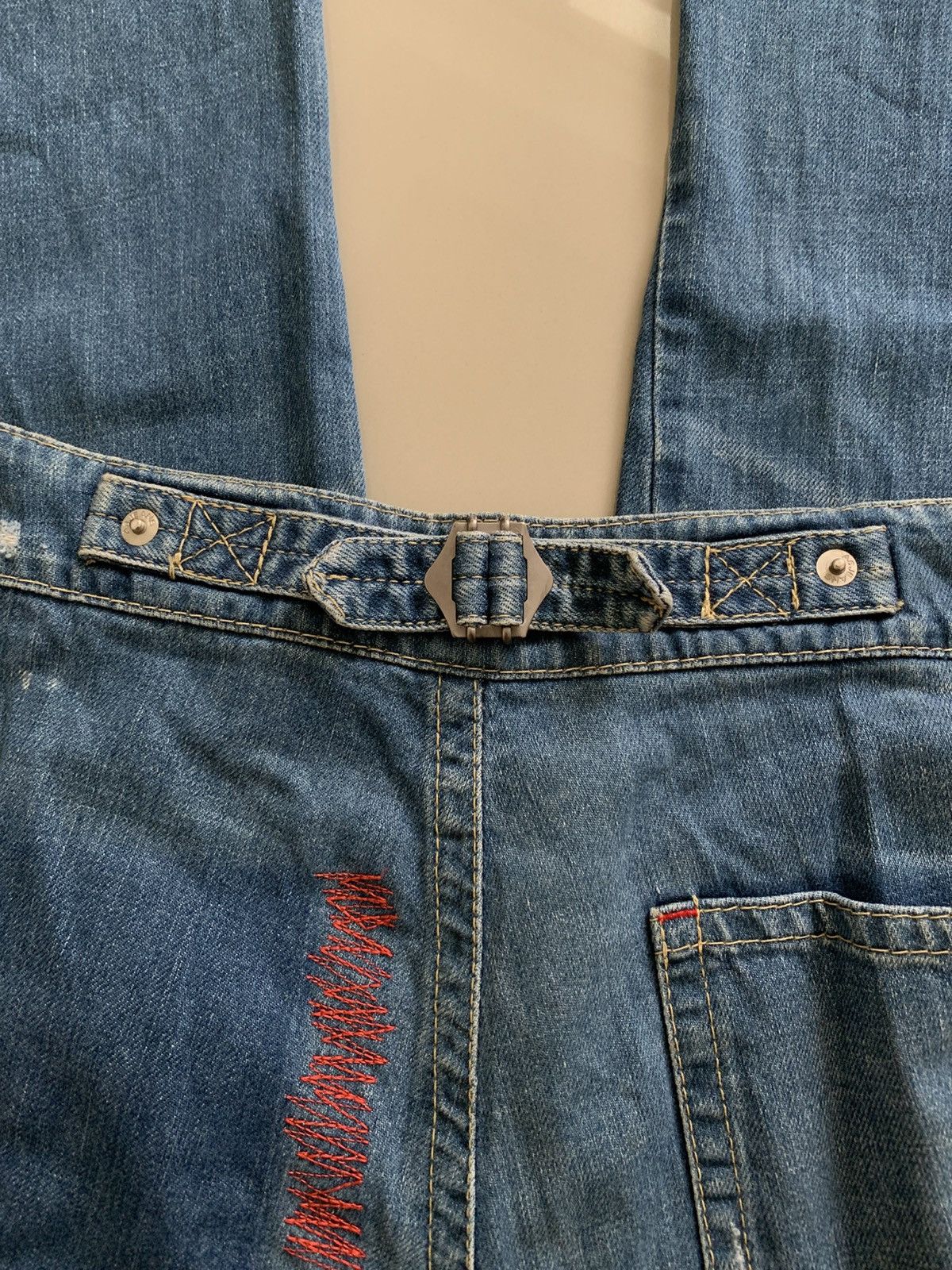 Levi's Vintage Clothing Vintage A6 Engineereed Buckle Back Baggy Jeans Size US 34 / EU 50 - 3 Thumbnail
