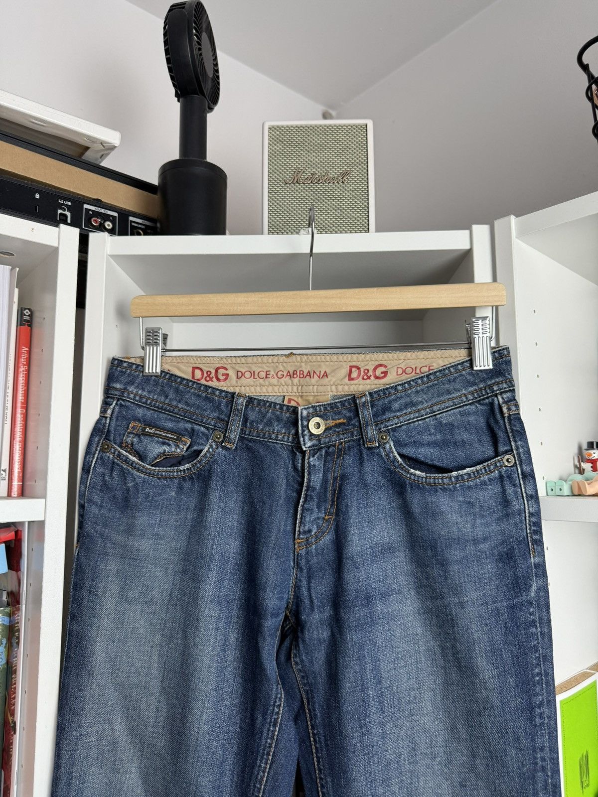 Designer × Dolce & Gabbana Vintage y2k Dolce & Gabbana flared denim pants 26 avantgarde Size 26" / US 2 / IT 38 - 3 Thumbnail