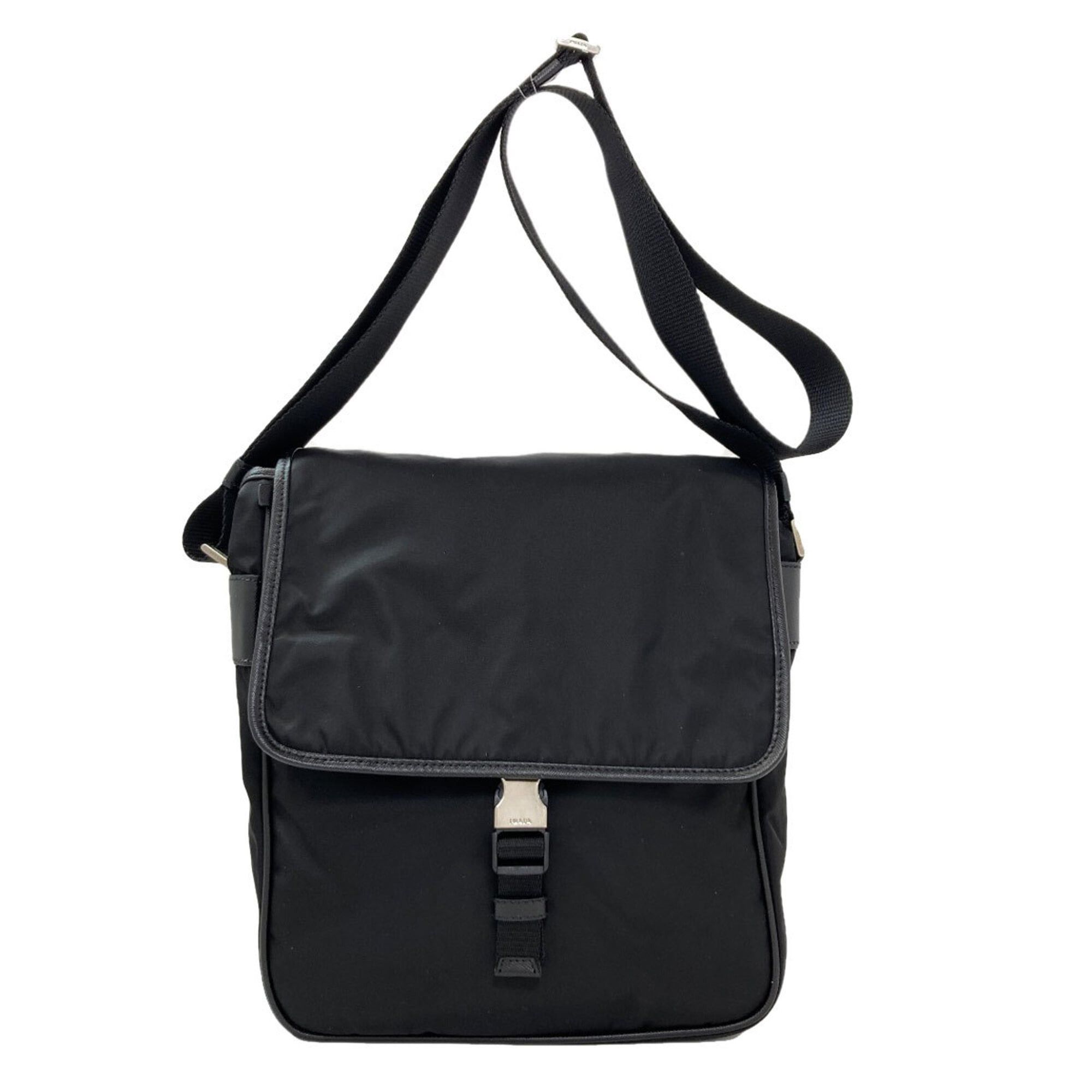Prada Prada logo hardware shoulder bag, nylon, women's. Size ONE SIZE - 1 Thumbnail