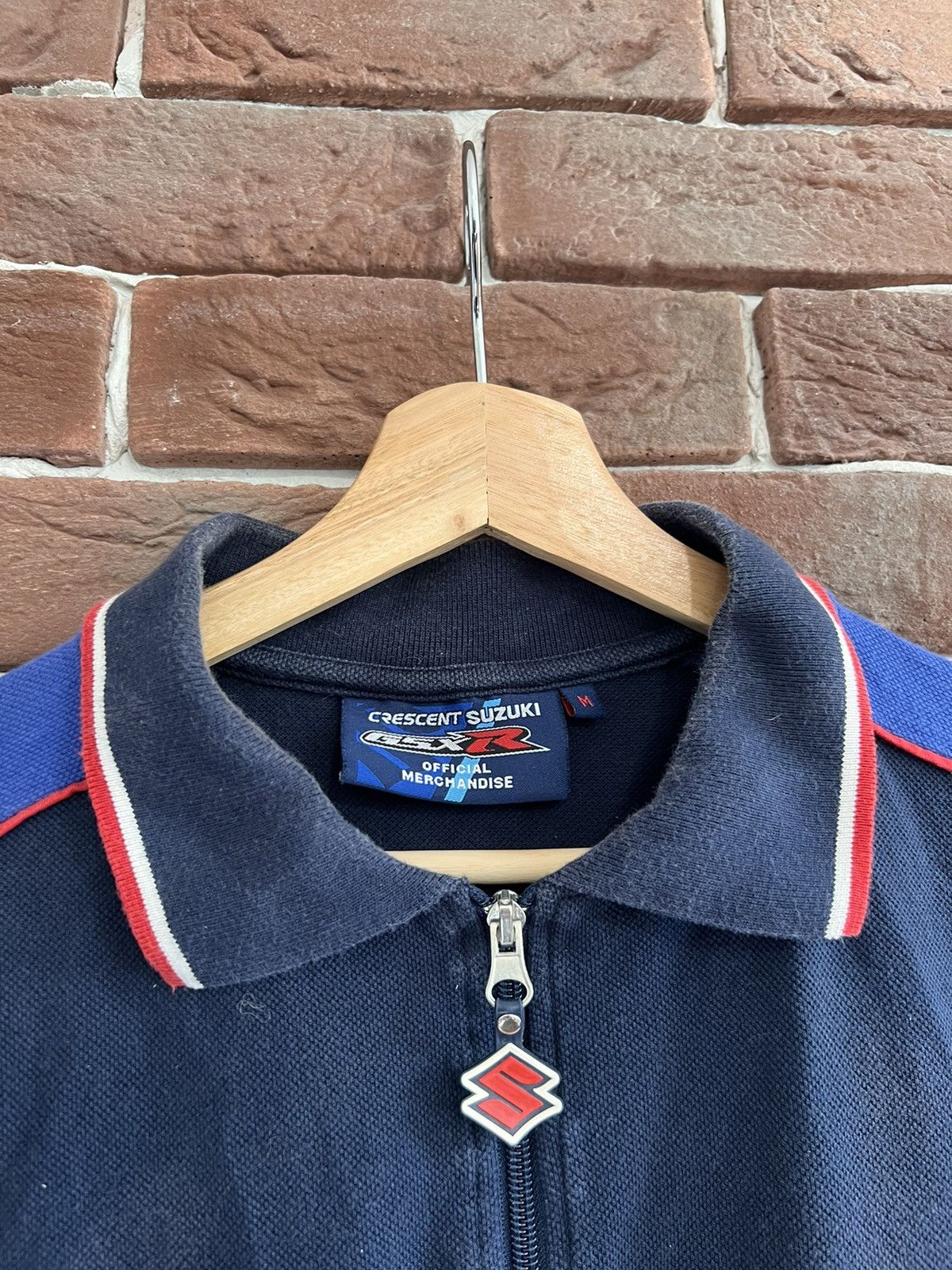 Vintage Rare Vintage Suzuki Crescent 1/4 Zip Tshirt Hype Racing Size US M / EU 48-50 / 2 - 7 Thumbnail