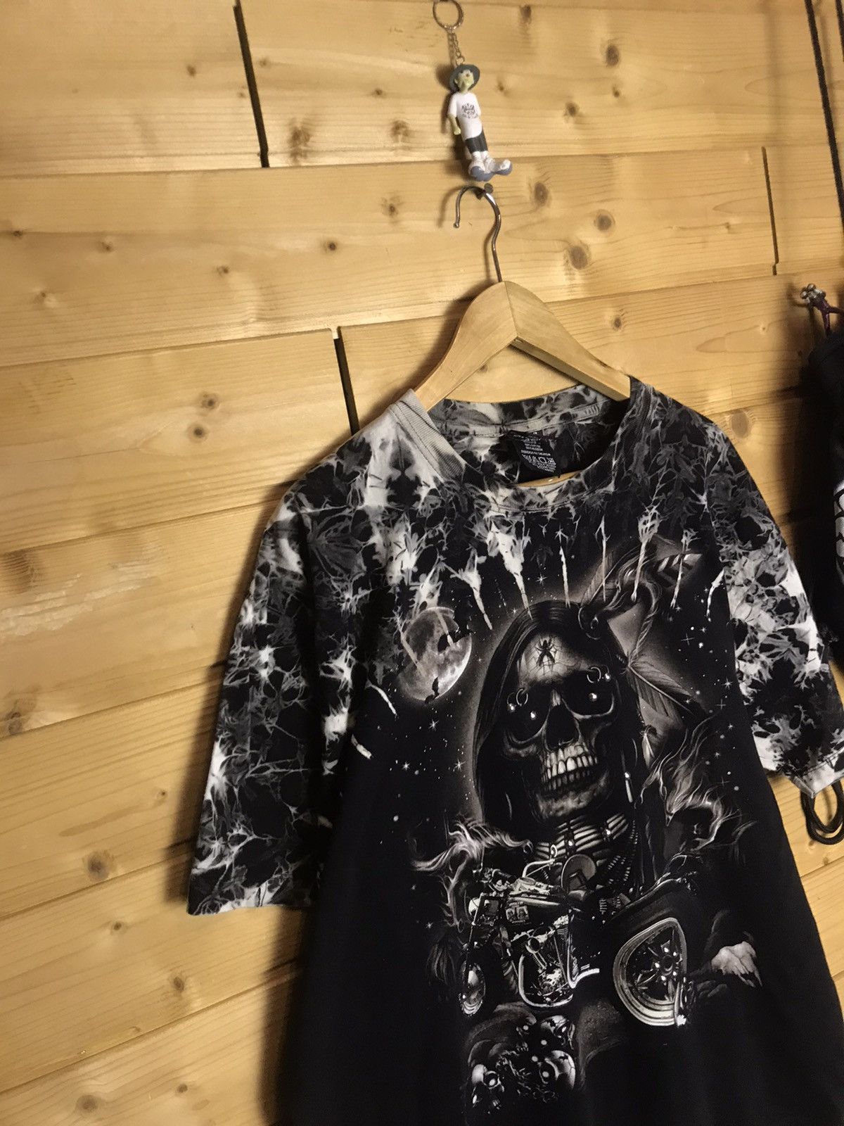 Vintage Vintage Skeleton biker t shirt Size US XL / EU 56 / 4 - 3 Thumbnail