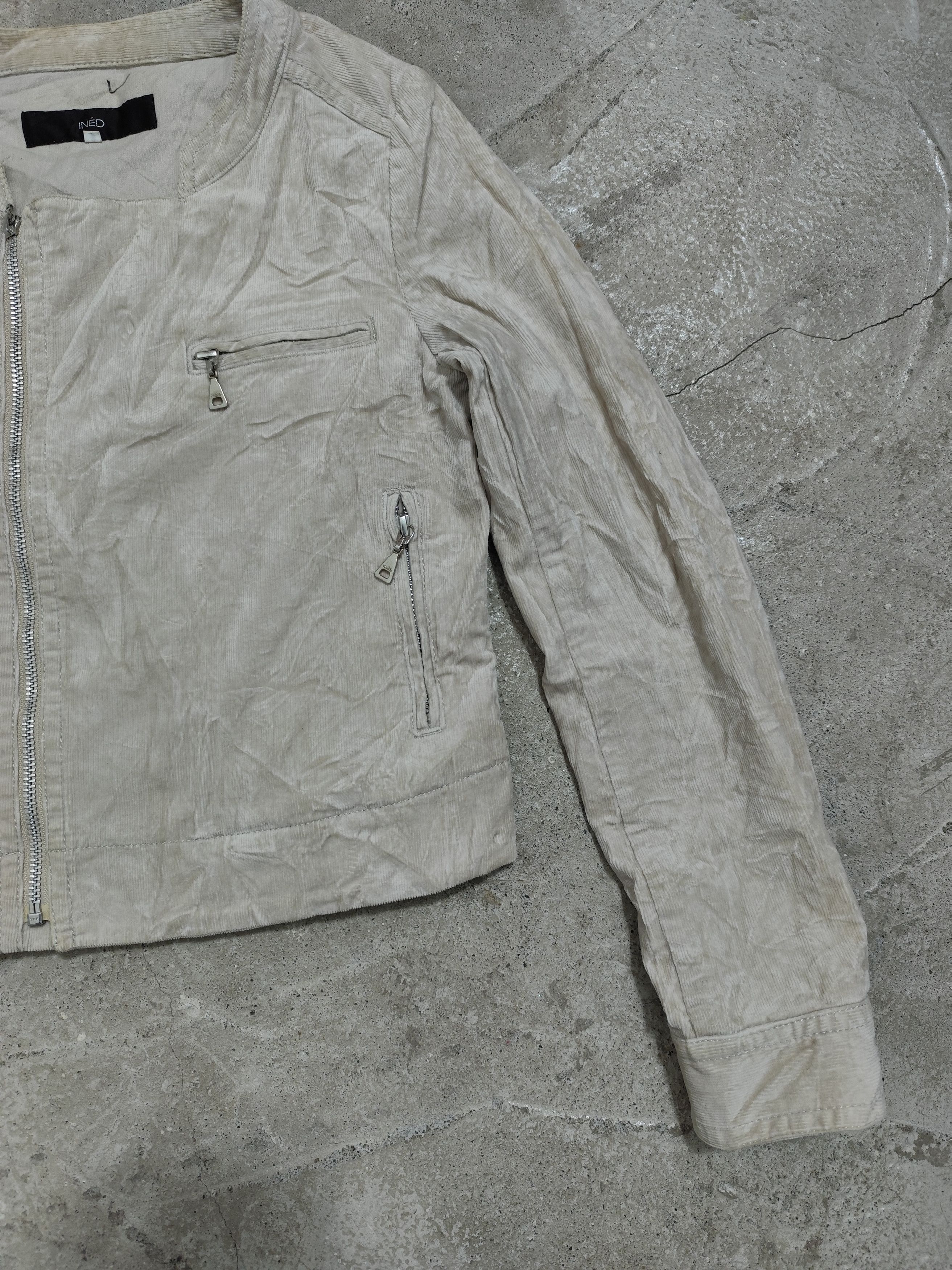Yohji Yamamoto Vintage Ined By Yohji Yamamoto Corduroy asymmetrical jacket Size US S / EU 44-46 / 1 - 3 Thumbnail