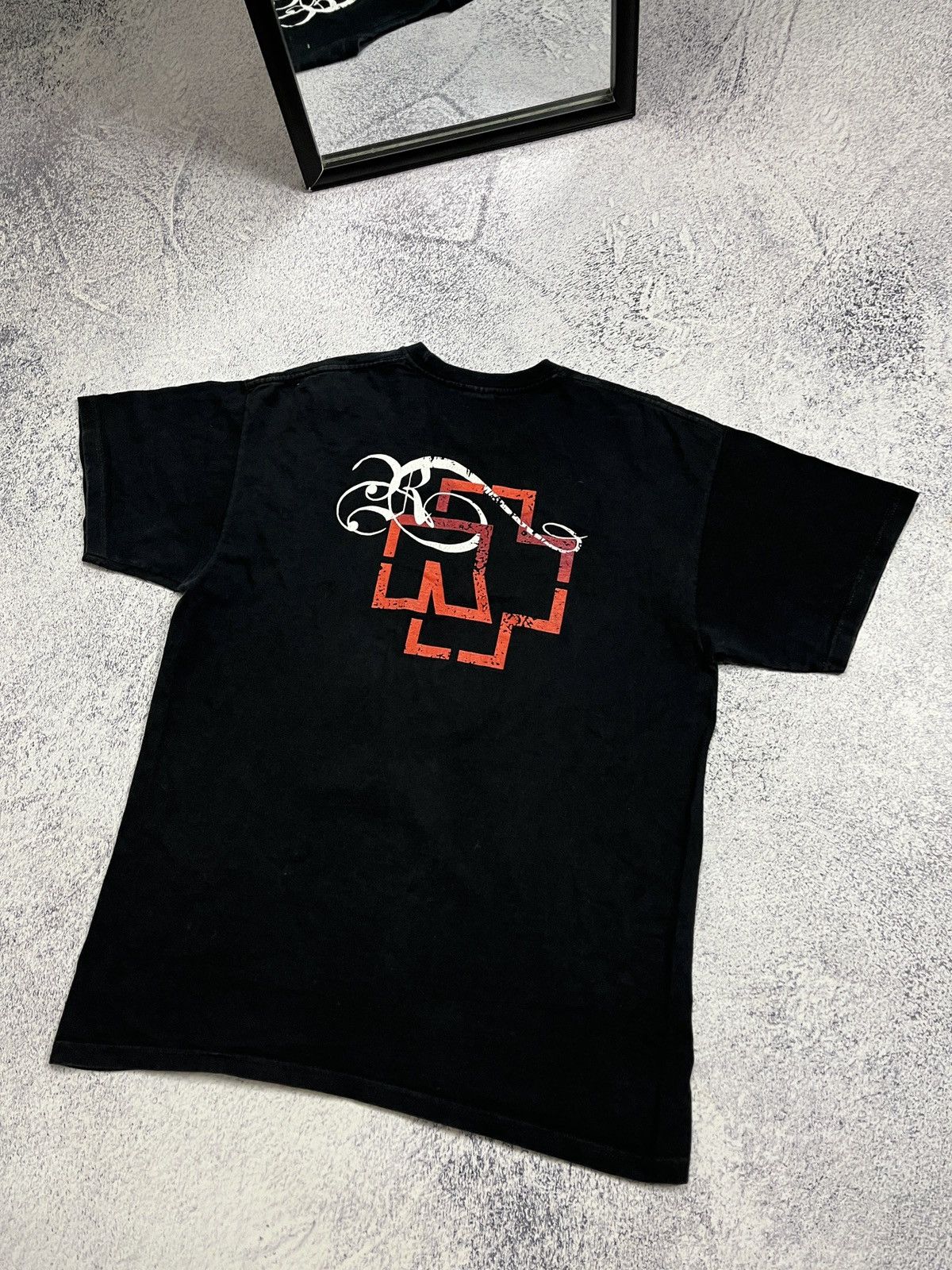 Band Tees × Vintage Vintage 2000s Rammstein Rosenrot T Shirt Band Tee Size US L / EU 52-54 / 3 - 9 Thumbnail