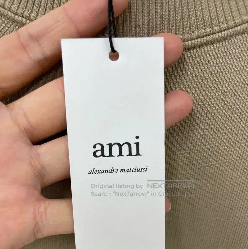 AMI AMI Beige Men's Sweatshirt . Size US L / EU 52-54 / 3 - 5 Thumbnail