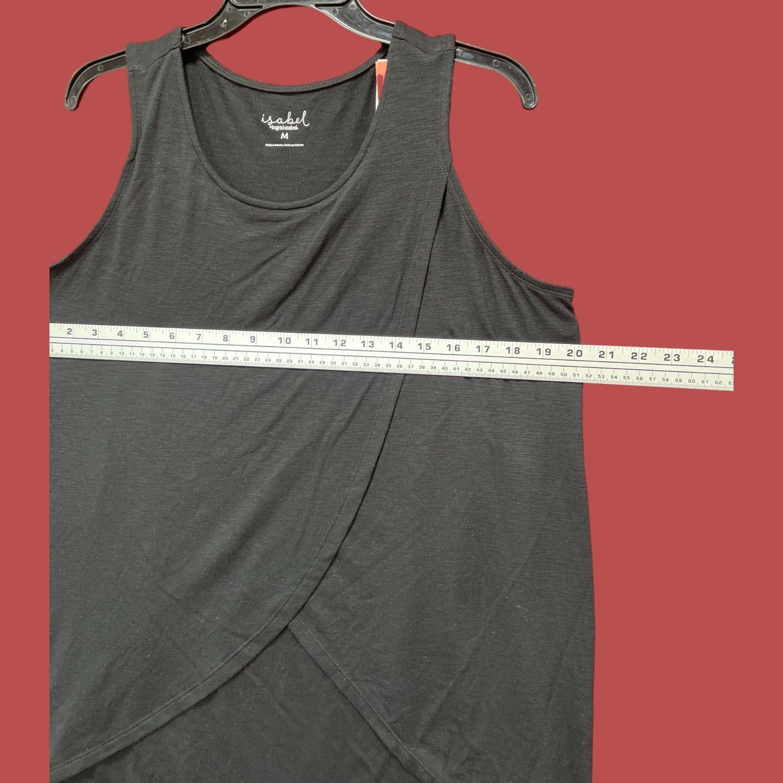 Other Ingrid + Isabel - Women's Sleeveless Wrap Blouse - Black - M Size M / US 6-8 / IT 42-44 - 3 Thumbnail