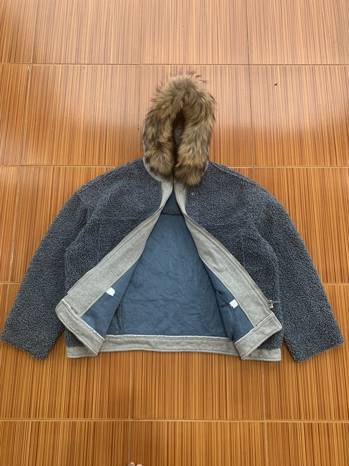 image of If Six Was Nine x Le Grande Bleu L G B Fur Hoddie Style Lgb Ifsixwasnine in Blue, Men's (Size 2XL)